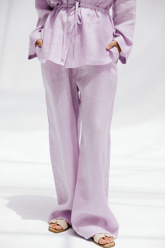 Slow Morning Pants In Lilac