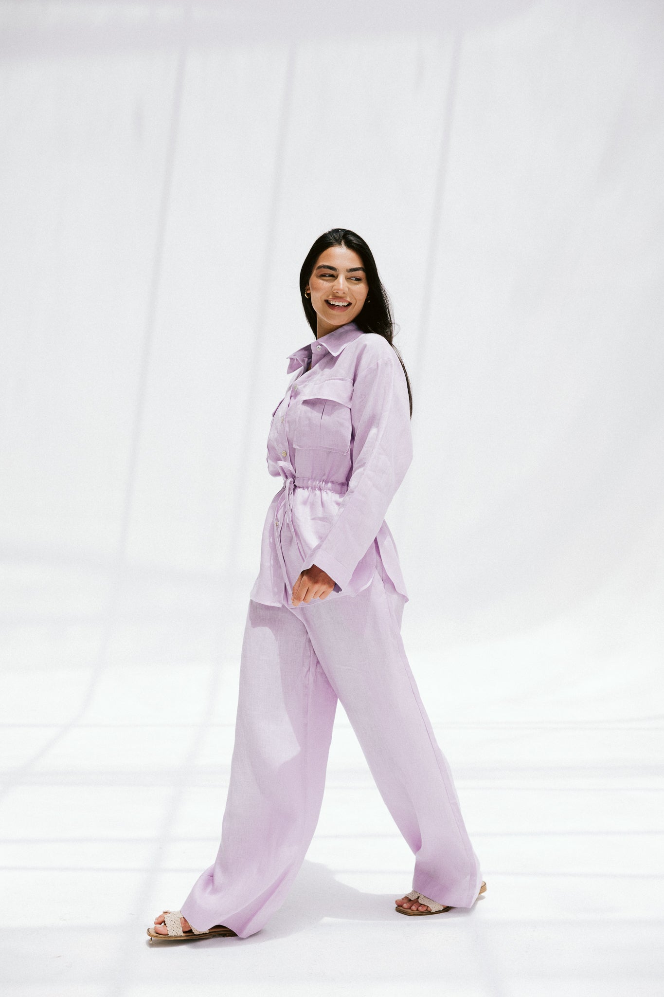 Slow Morning Pants In Lilac