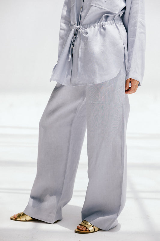Slow Morning Pants In Powder blue