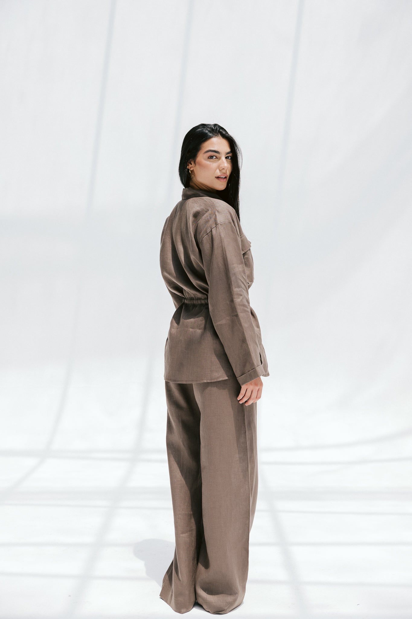Slow Morning Shirt In Bronze Olive