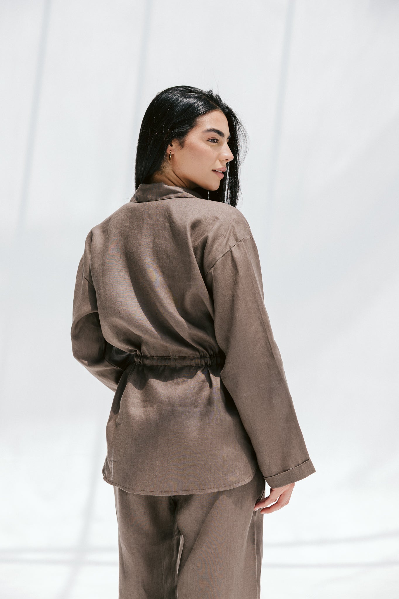 Slow Morning Shirt In Bronze Olive