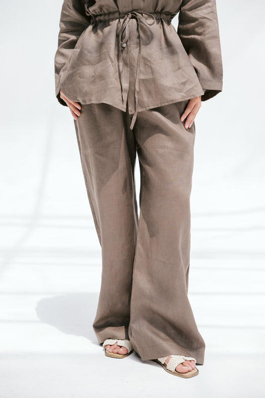 Slow Morning Pants In Bronze Olive