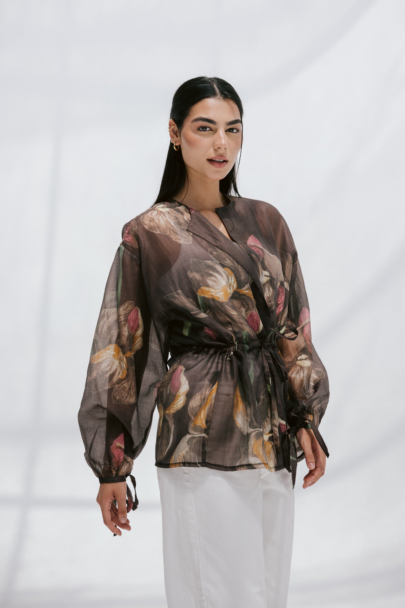 Jardin Blouse in Brunette