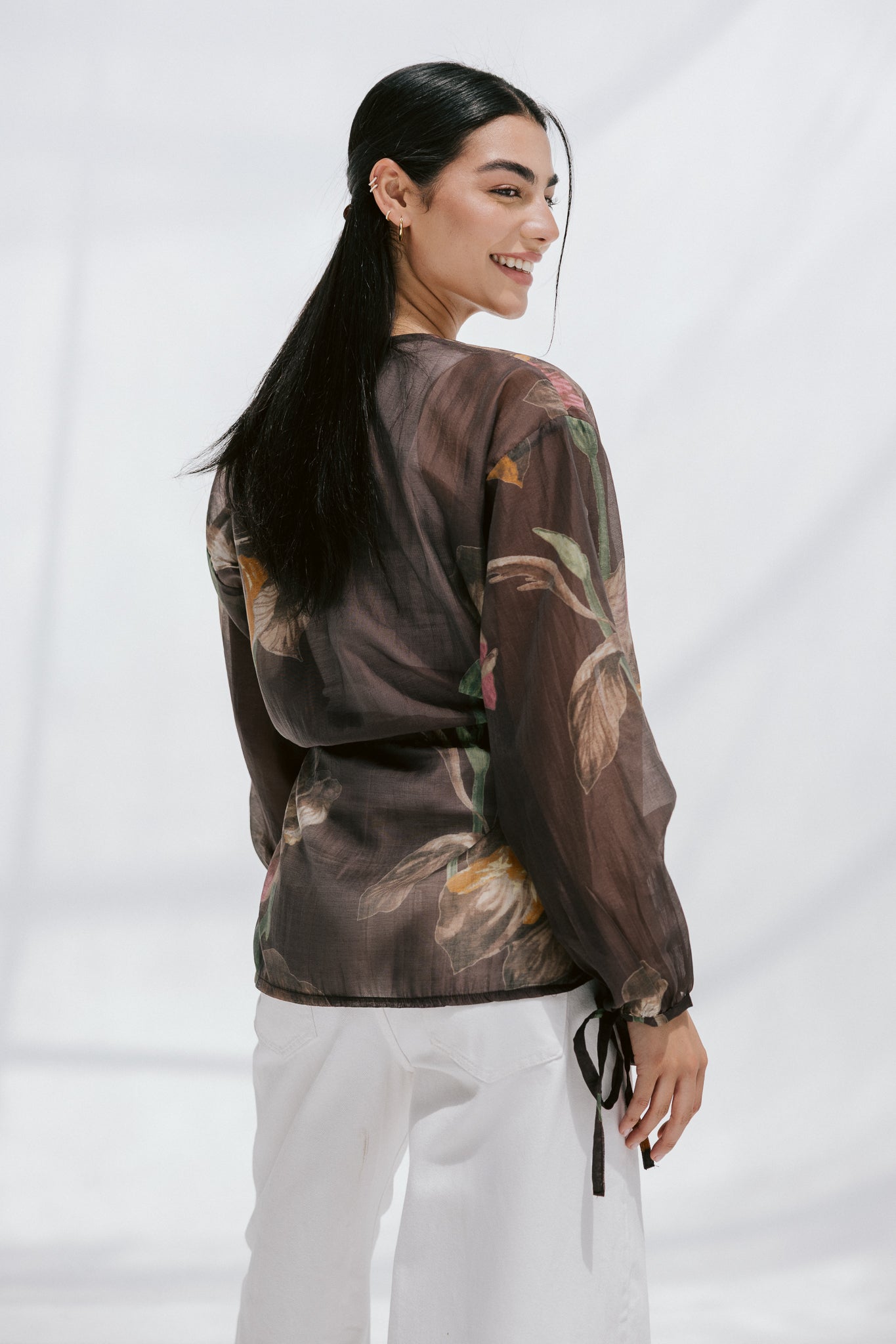 Jardin Blouse in Brunette