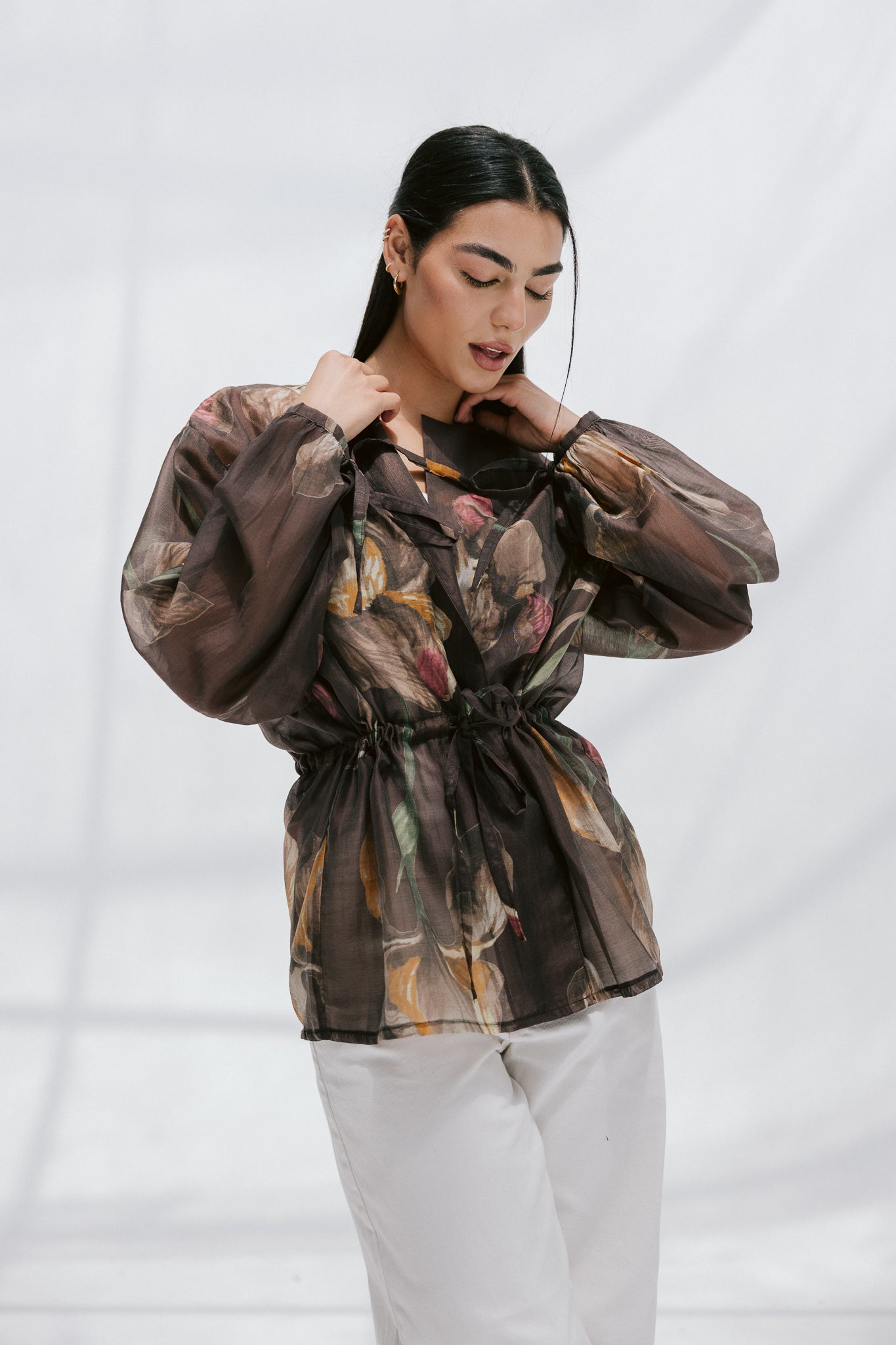 Jardin Blouse in Brunette