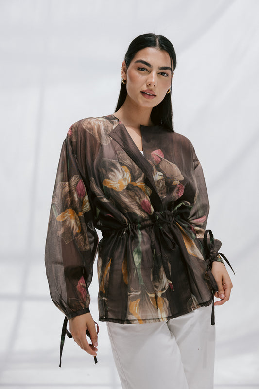 Jardin Blouse in Brunette