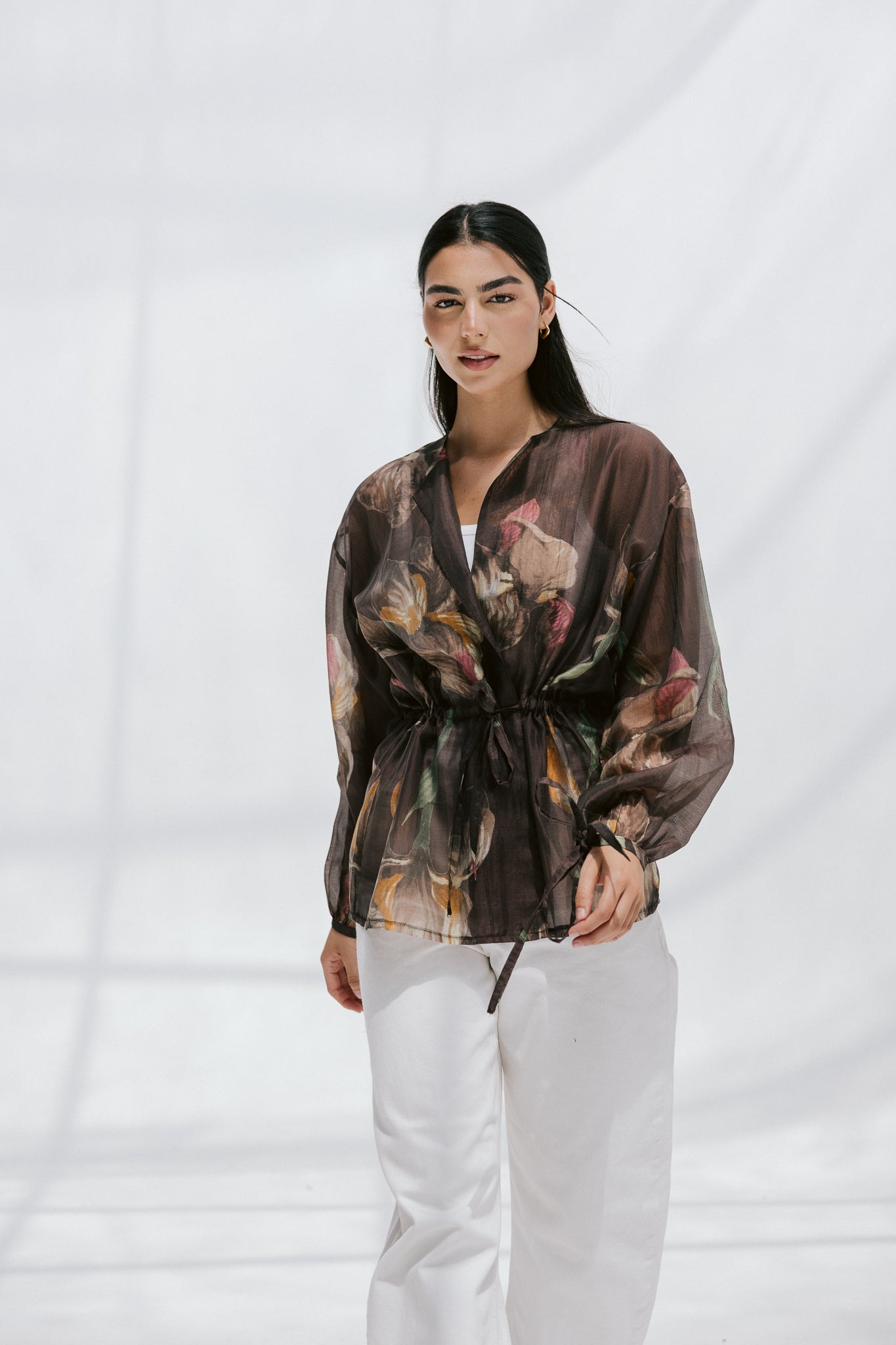 Jardin Blouse in Brunette