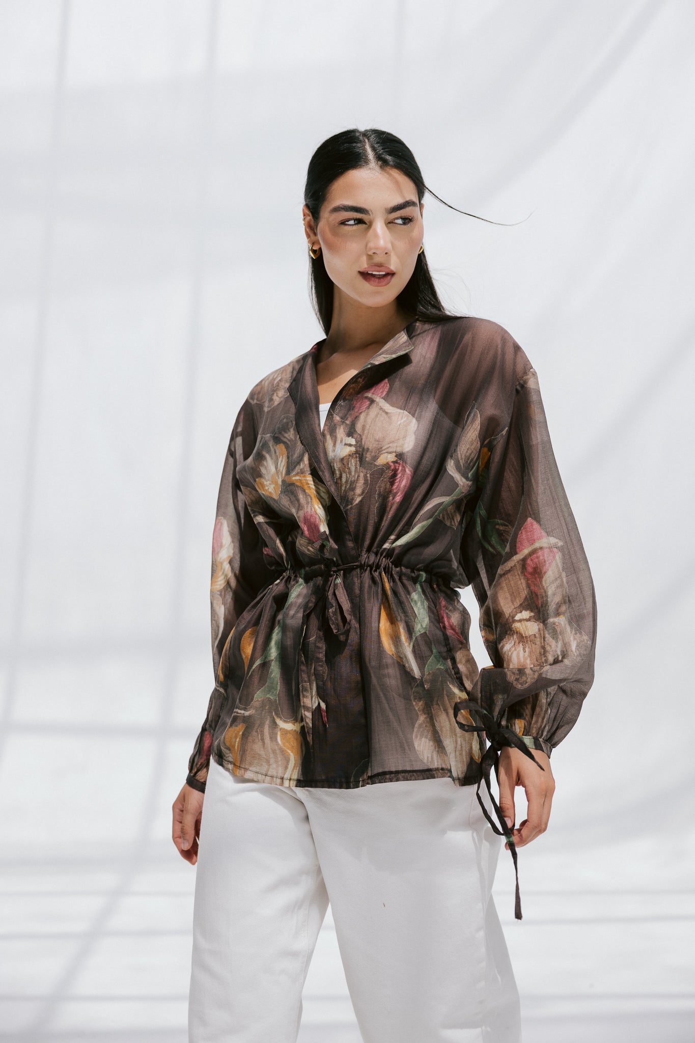 Jardin Blouse in Brunette
