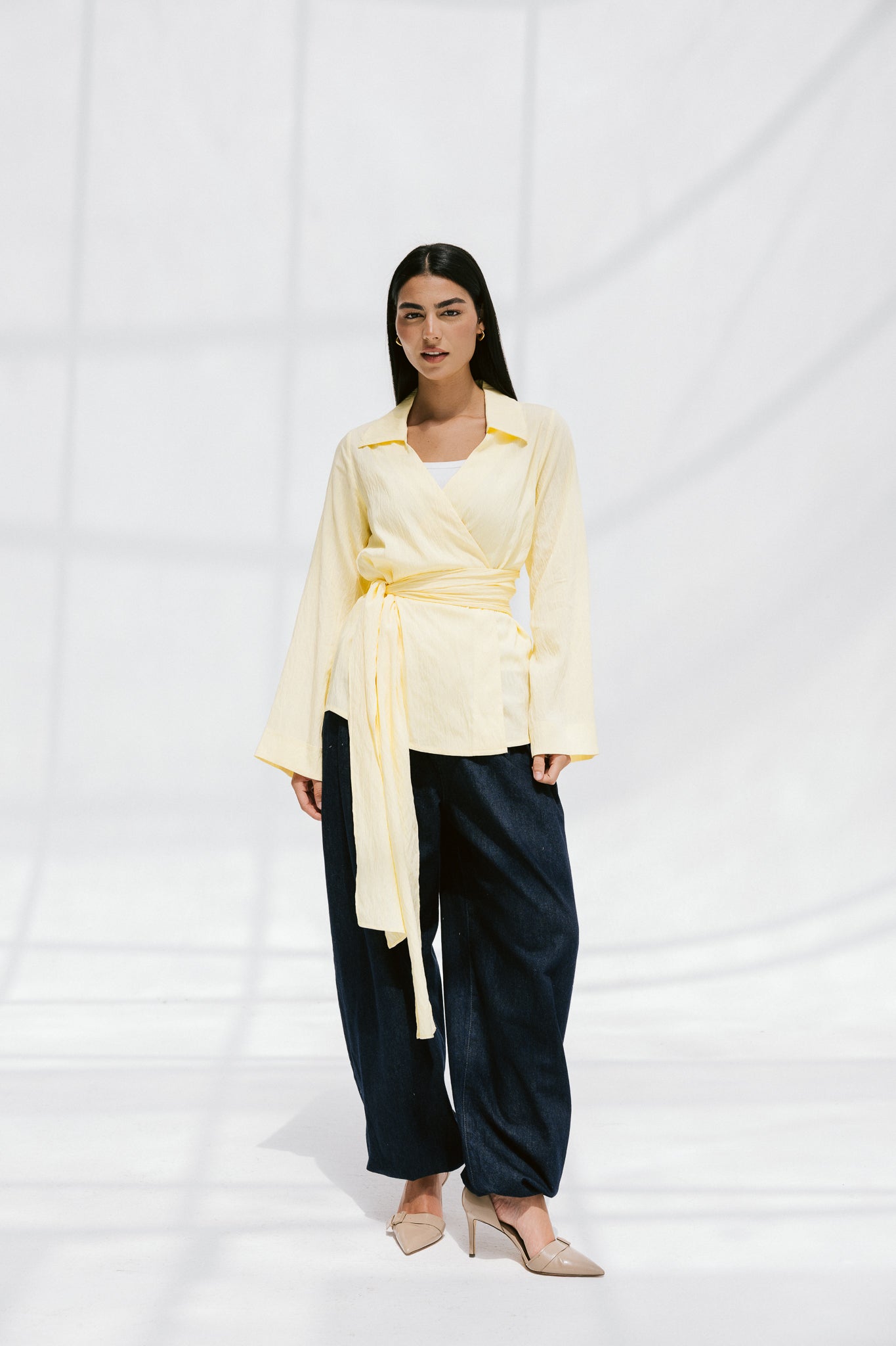 Soft Silhouette blouse in Lemon