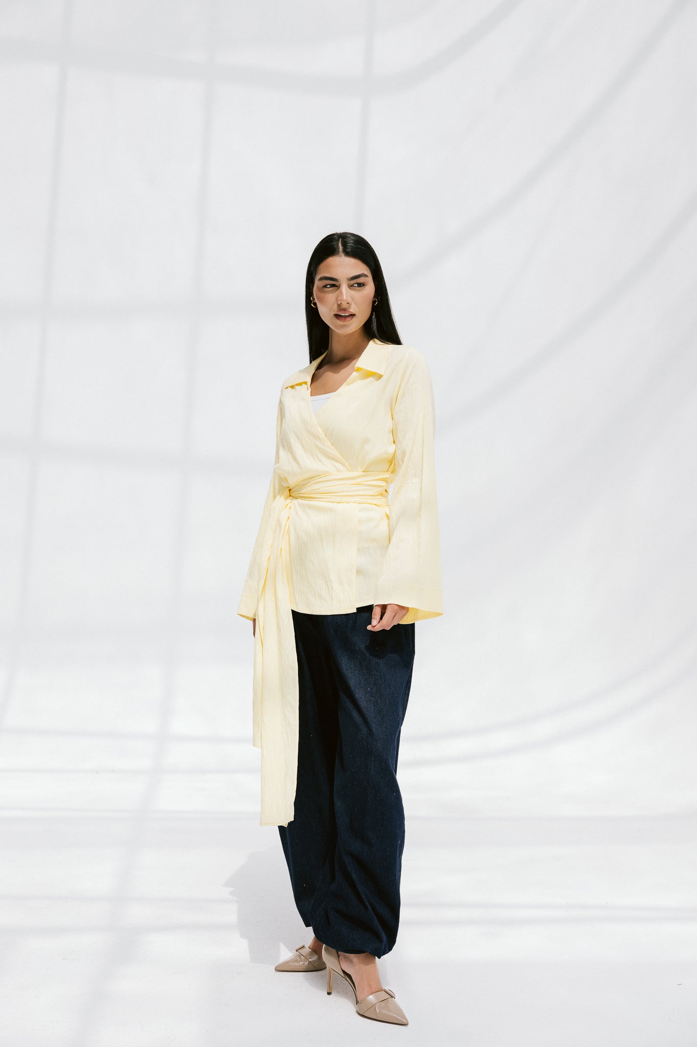 Soft Silhouette blouse in Lemon