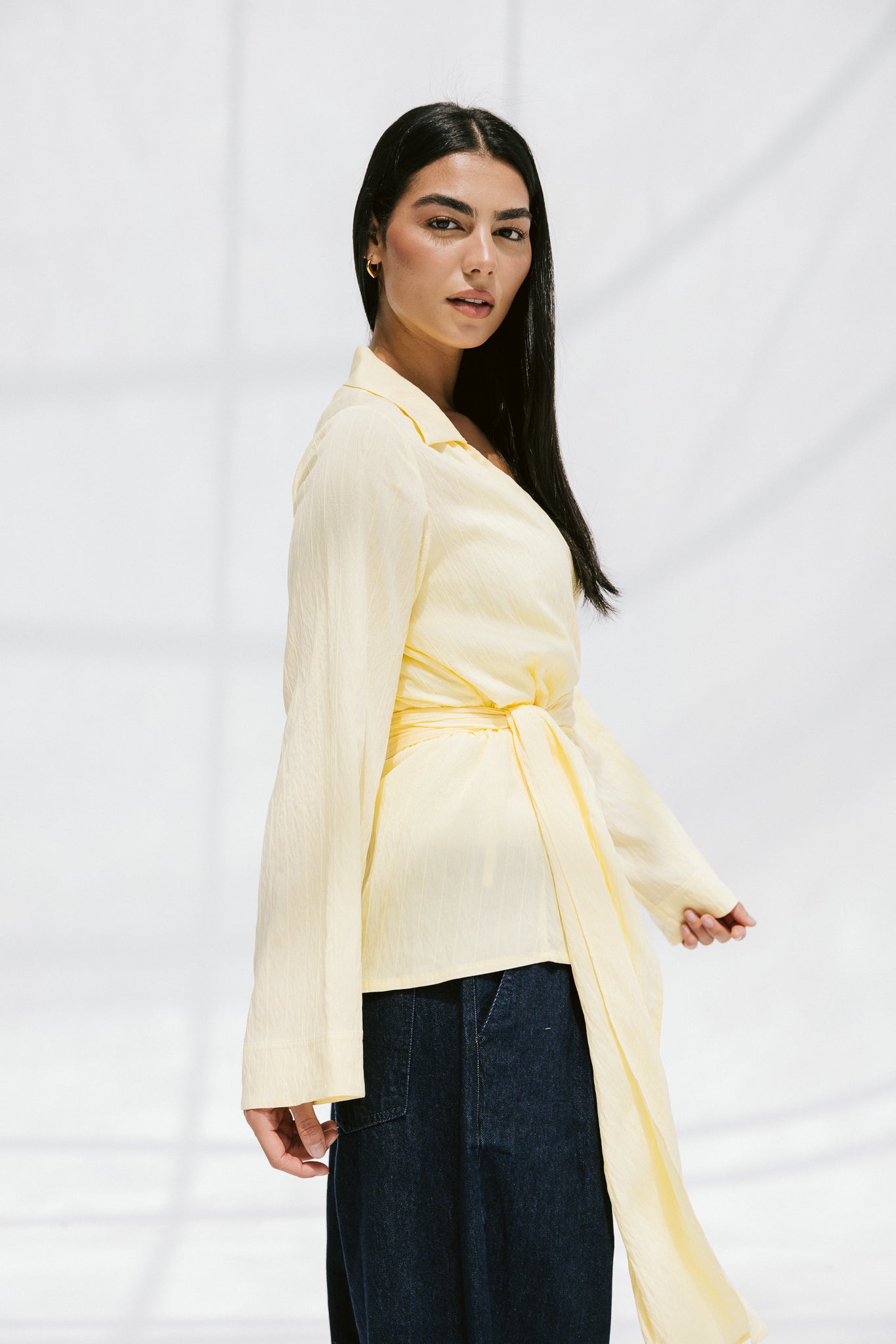 Soft Silhouette blouse in Lemon