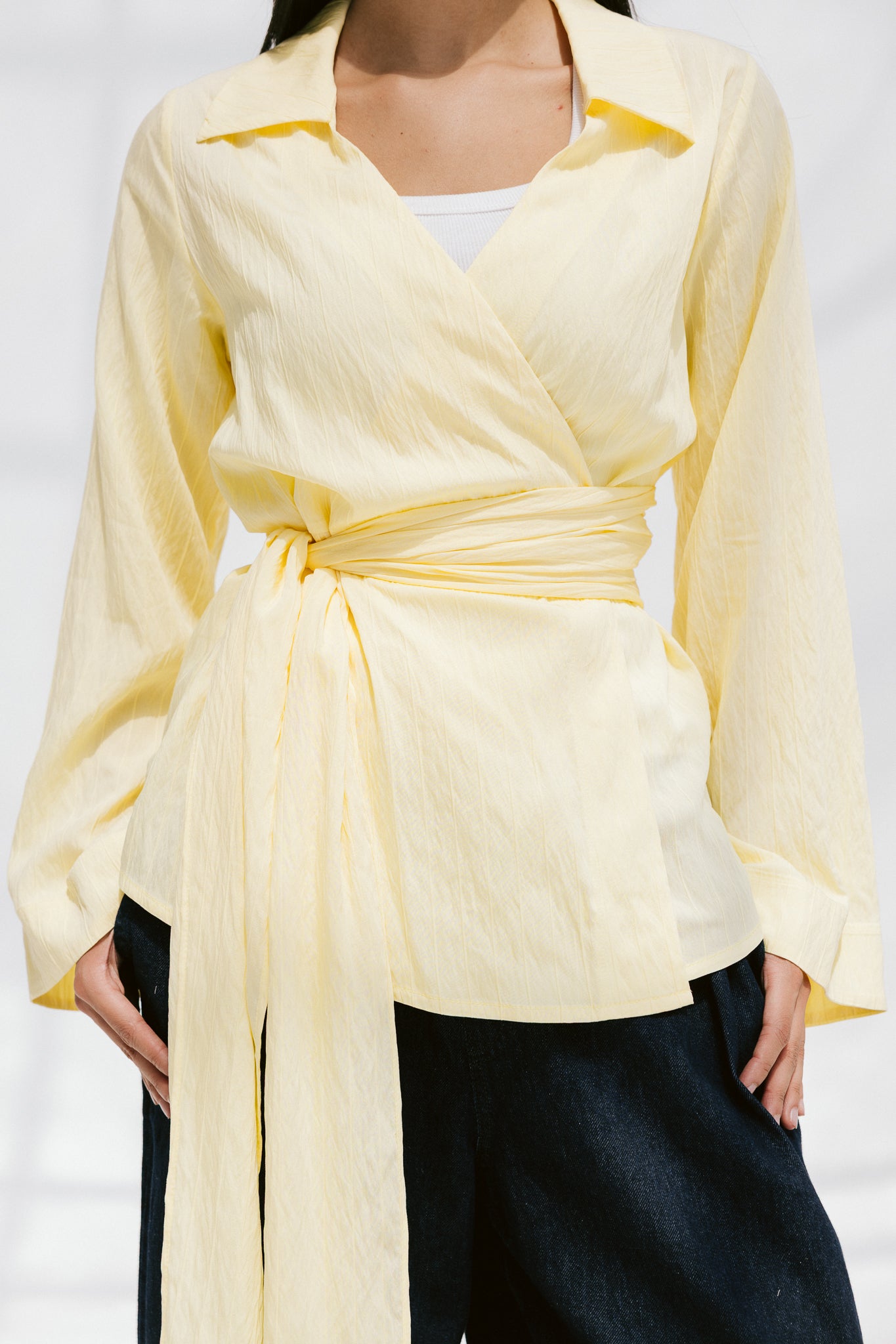 Soft Silhouette blouse in Lemon