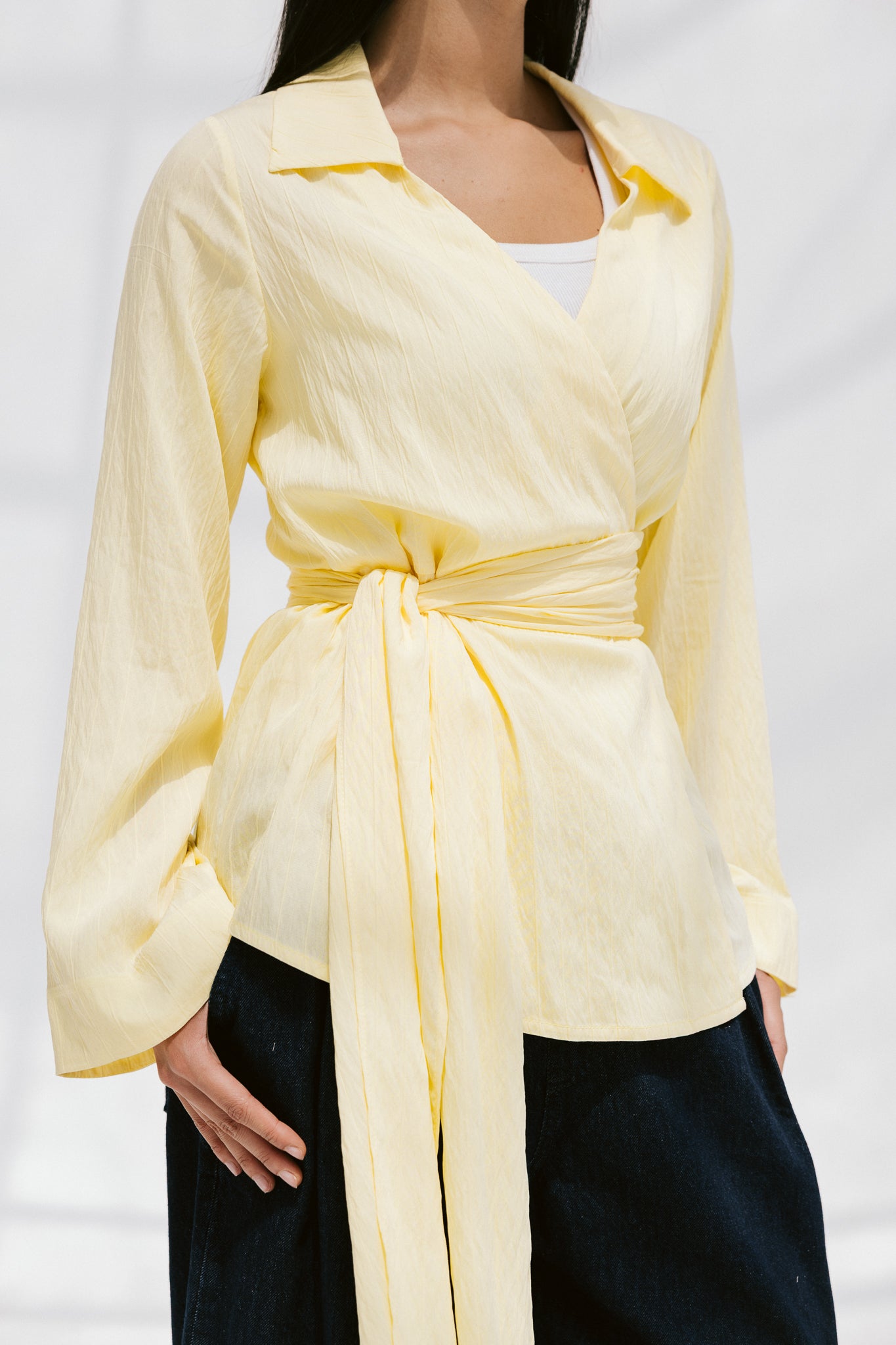 Soft Silhouette blouse in Lemon