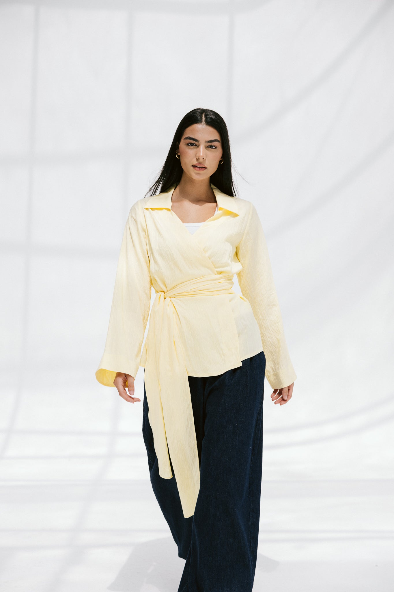 Soft Silhouette blouse in Lemon
