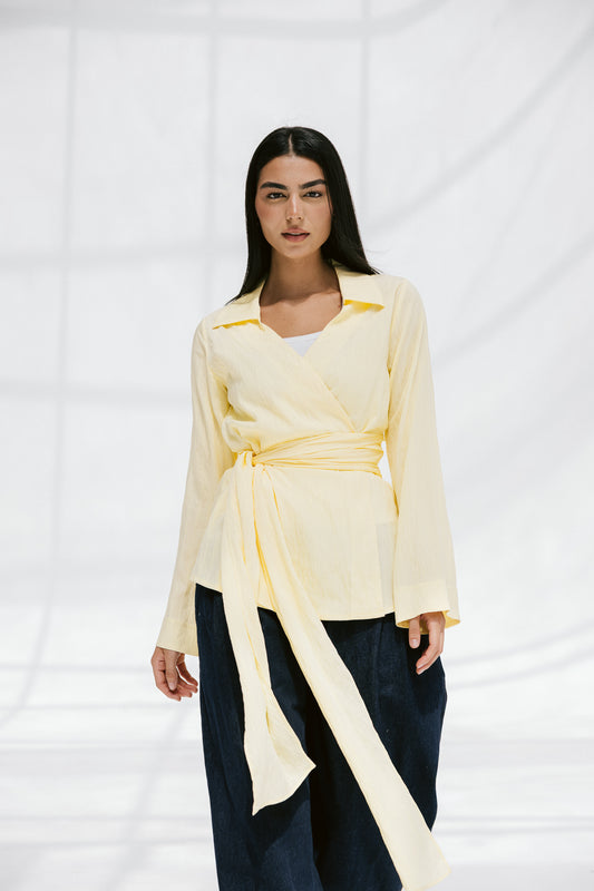 Soft Silhouette blouse in Lemon
