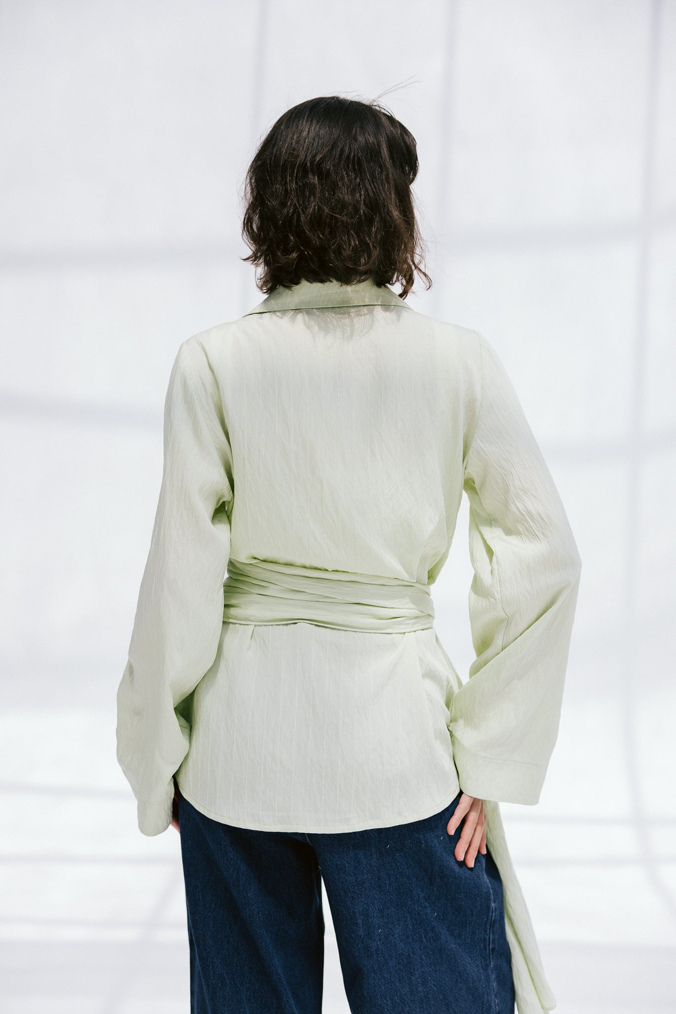 Soft Silhouette blouse in Mint