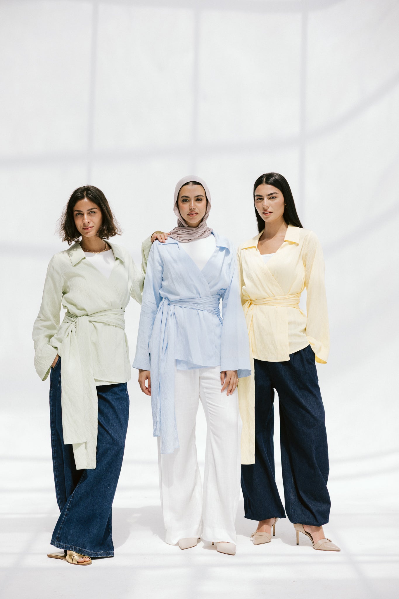 Soft Silhouette blouse in Sky Blue