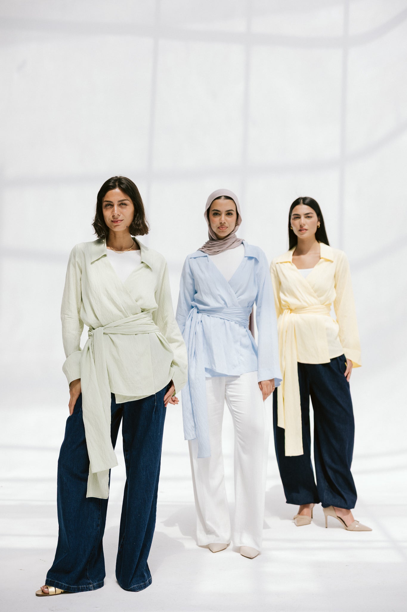 Soft Silhouette blouse in Mint