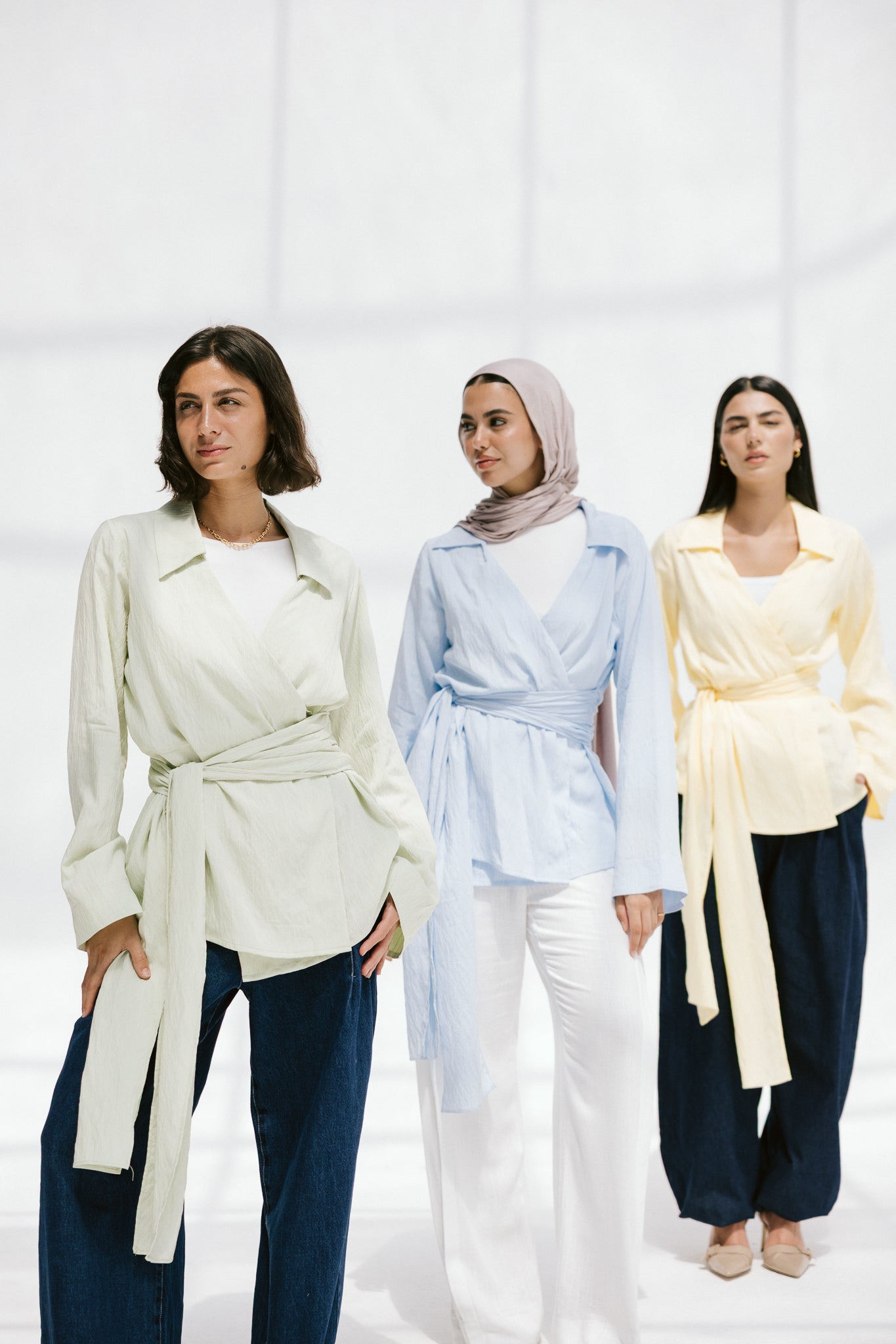 Soft Silhouette blouse in Milky