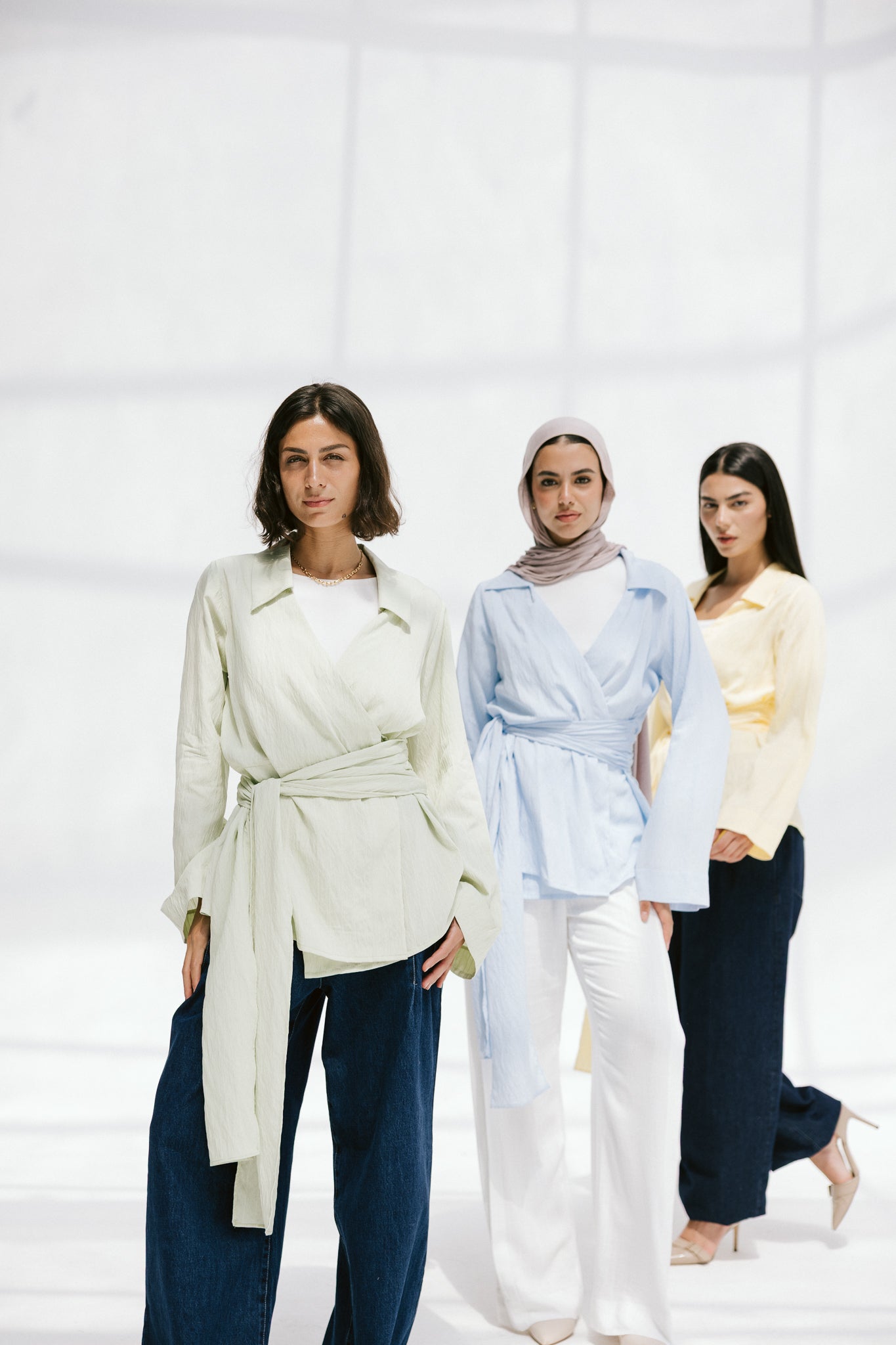 Soft Silhouette blouse in Sky Blue