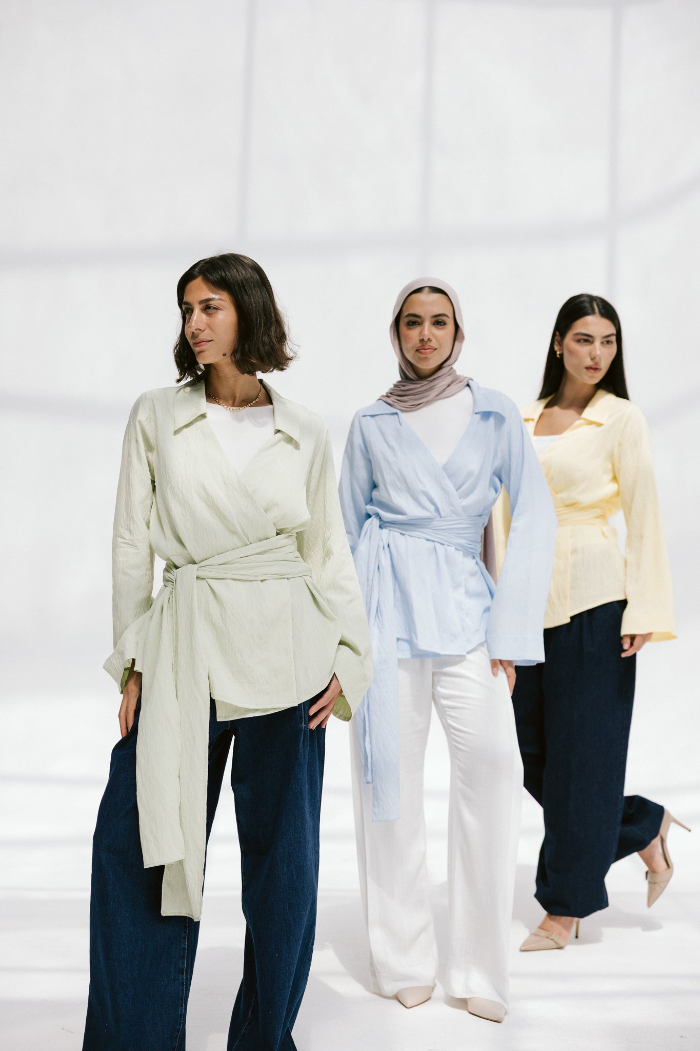 Soft Silhouette blouse in Sky Blue