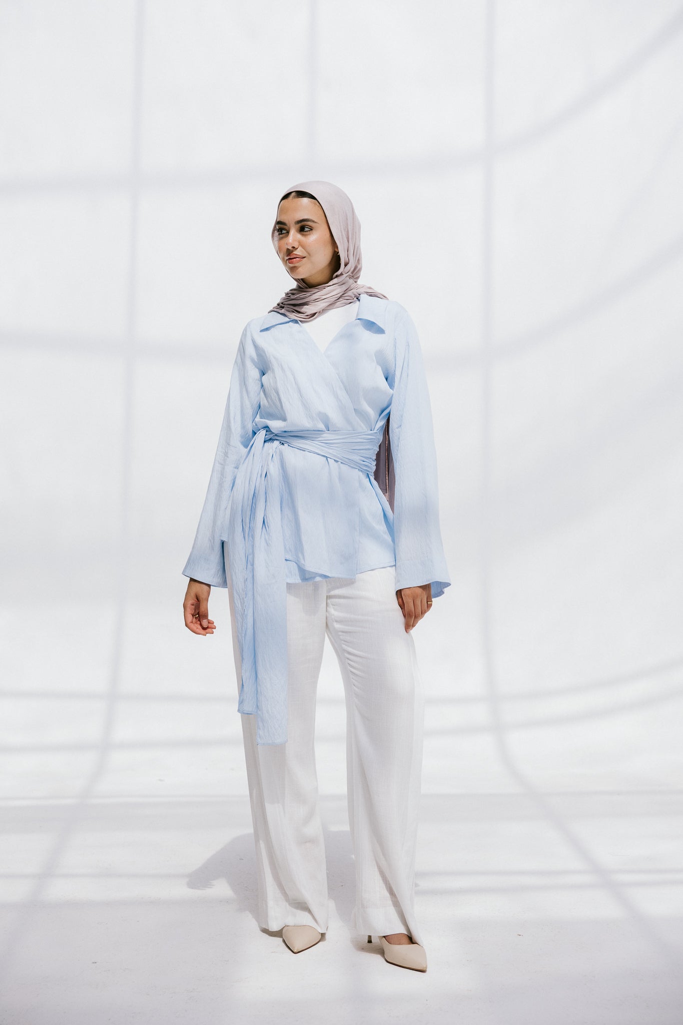 Soft Silhouette blouse in Sky Blue