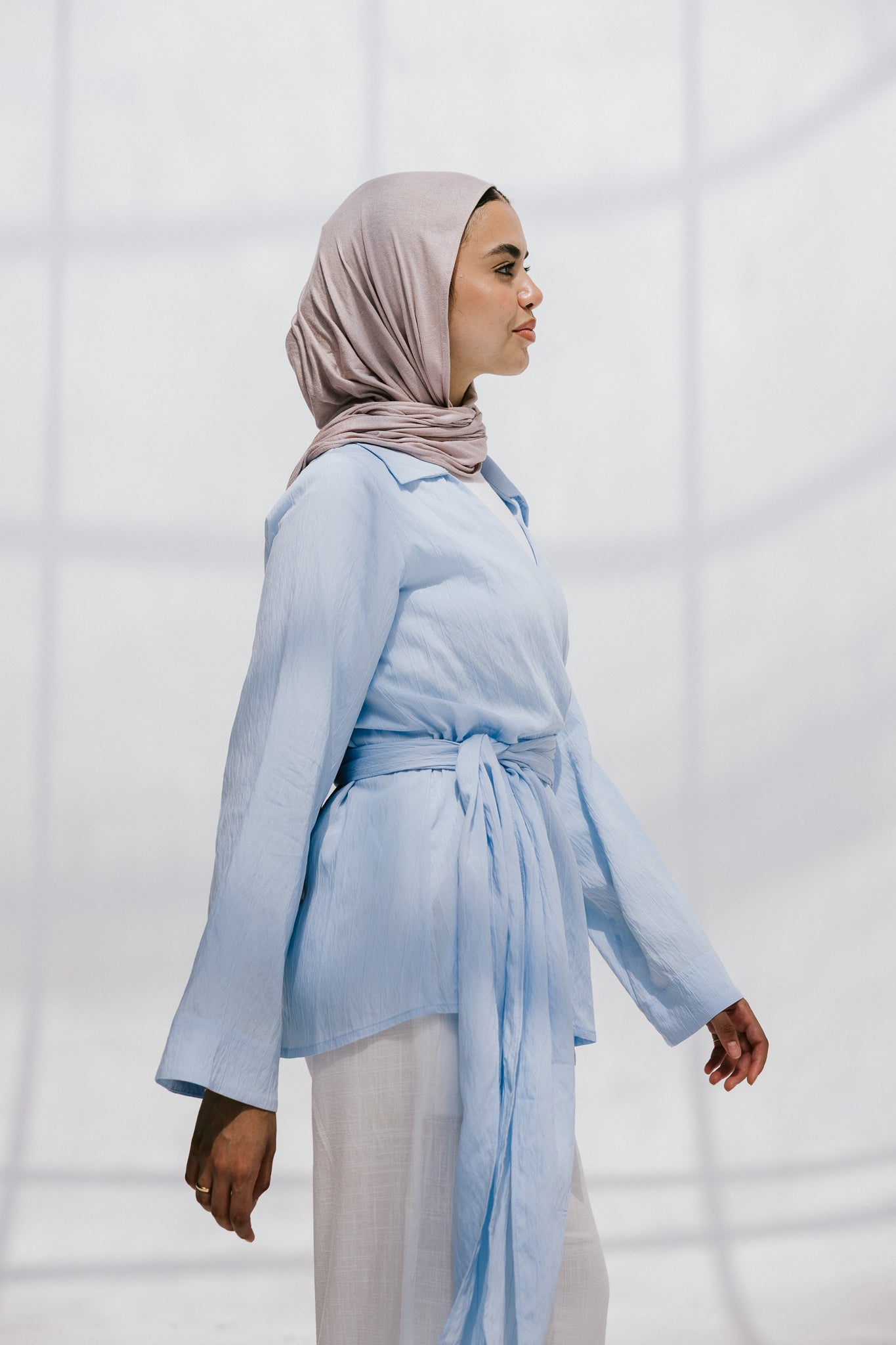 Soft Silhouette blouse in Sky Blue