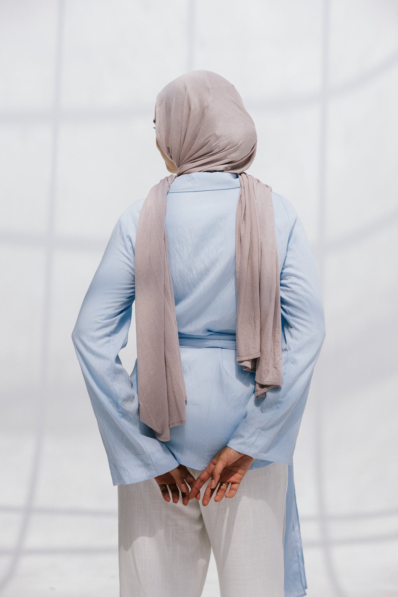 Soft Silhouette blouse in Sky Blue