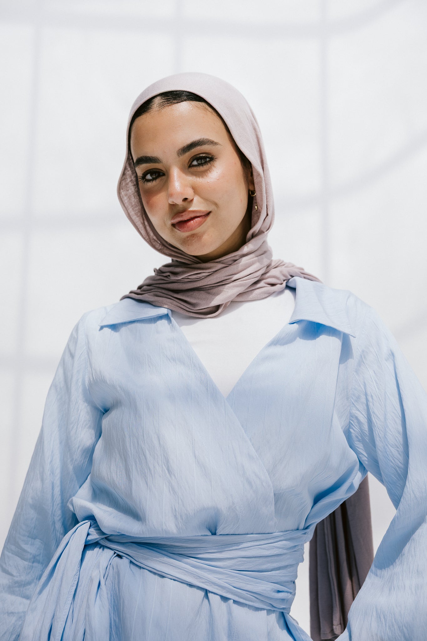 Soft Silhouette blouse in Sky Blue