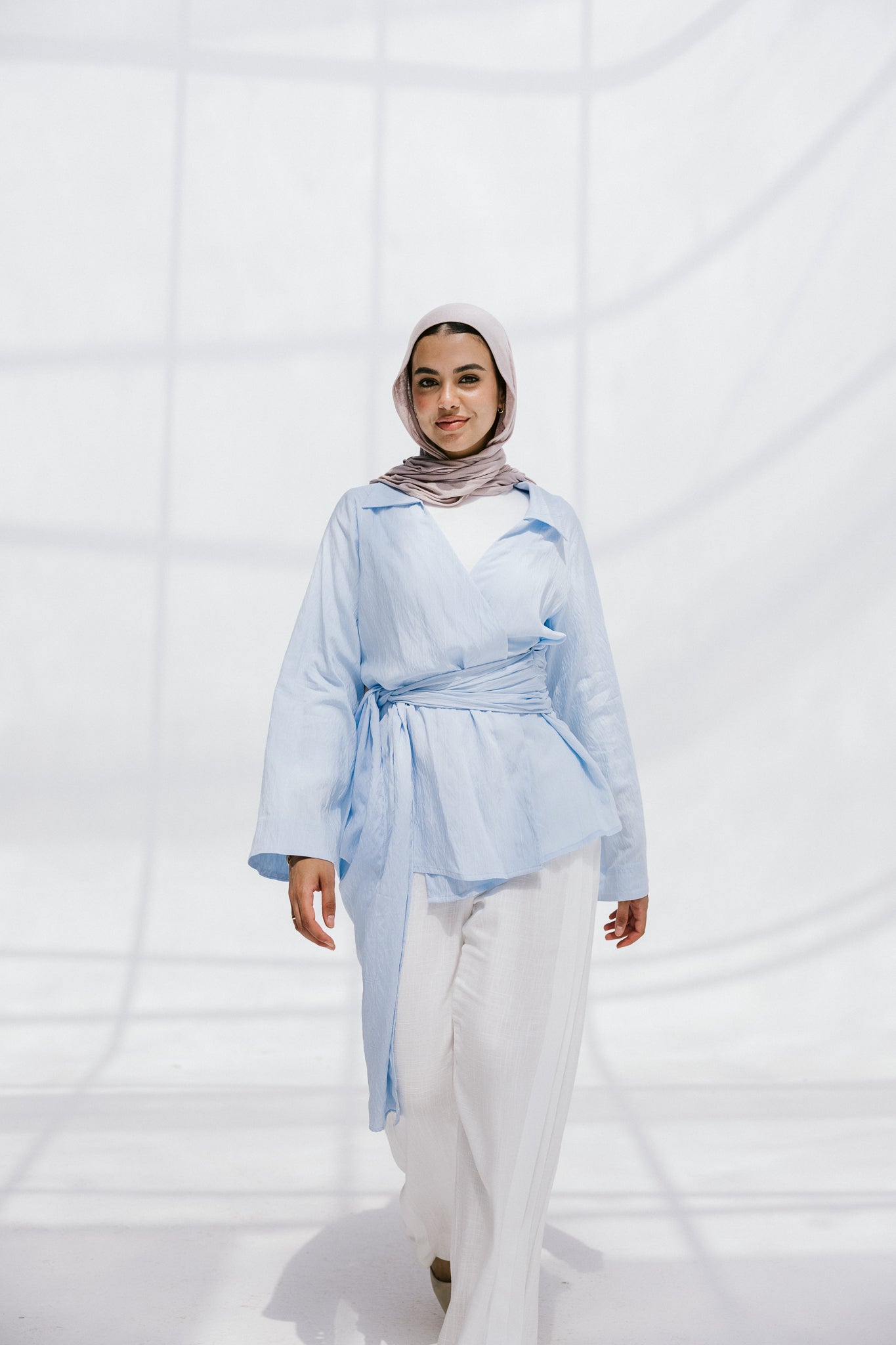 Soft Silhouette blouse in Sky Blue