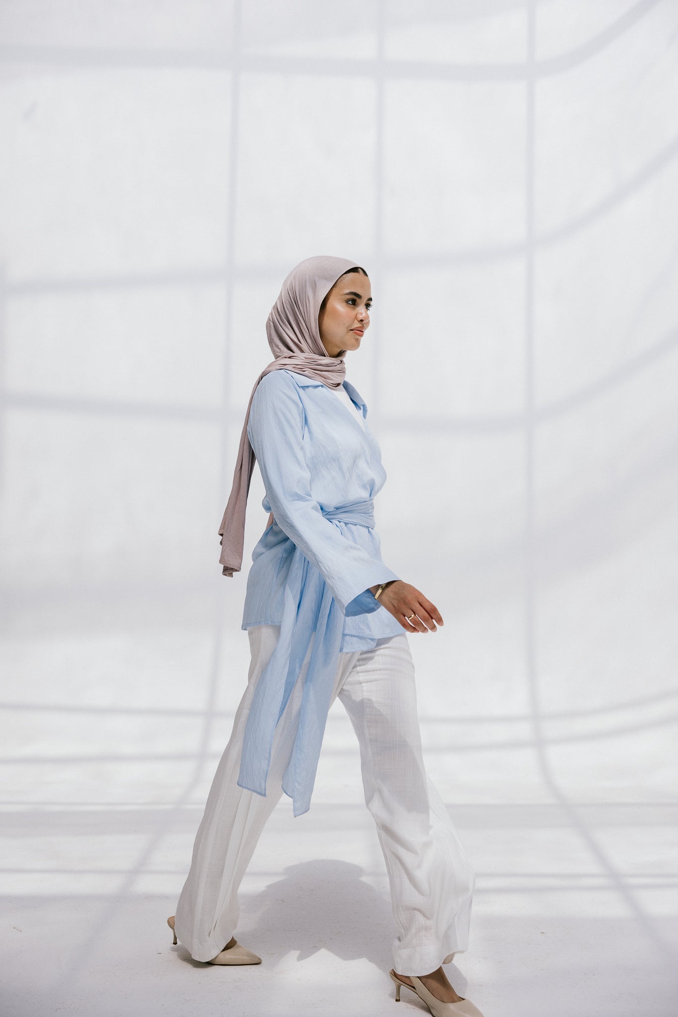 Soft Silhouette blouse in Sky Blue