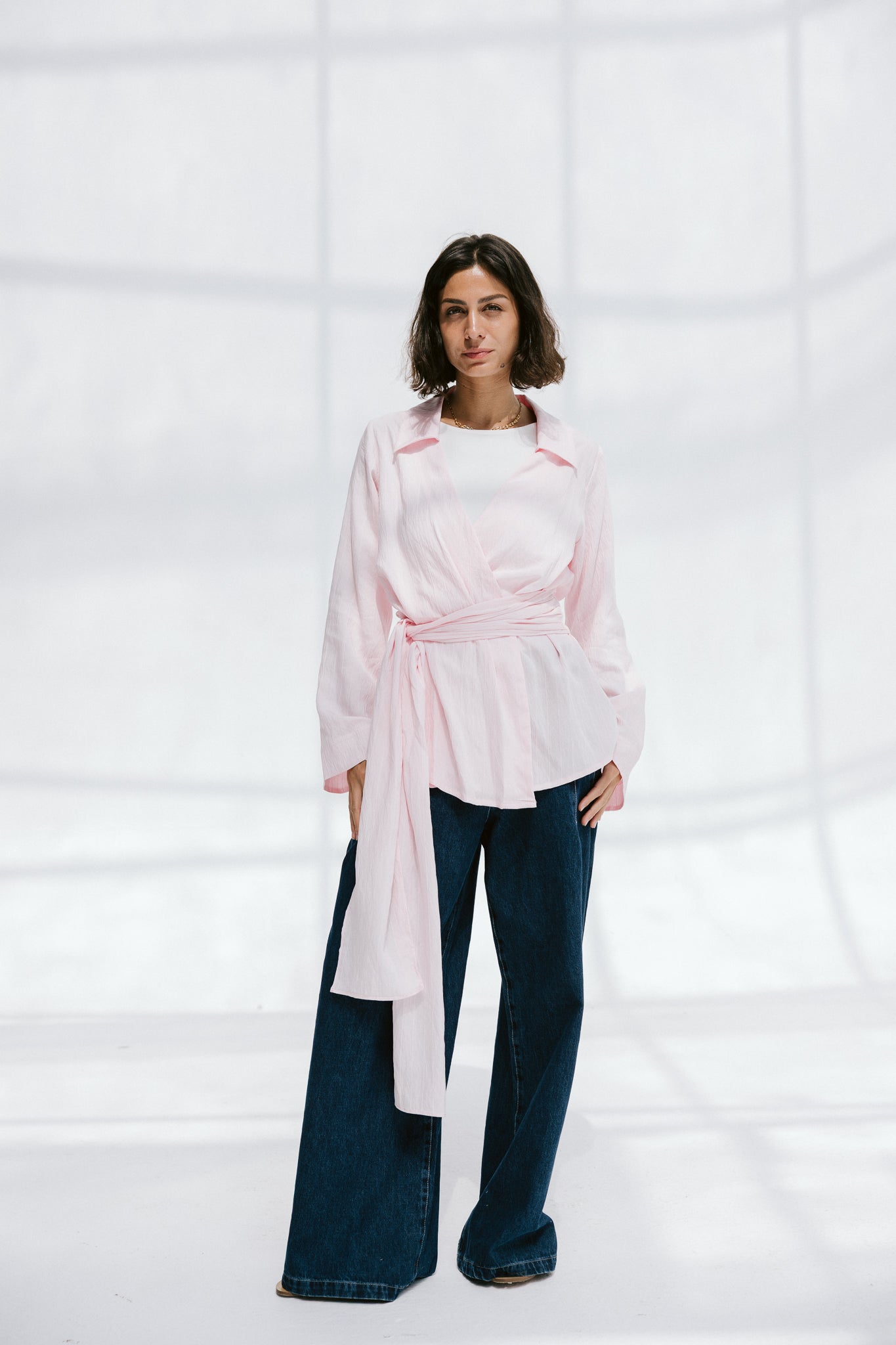 Soft Silhouette blouse in Rose Mist