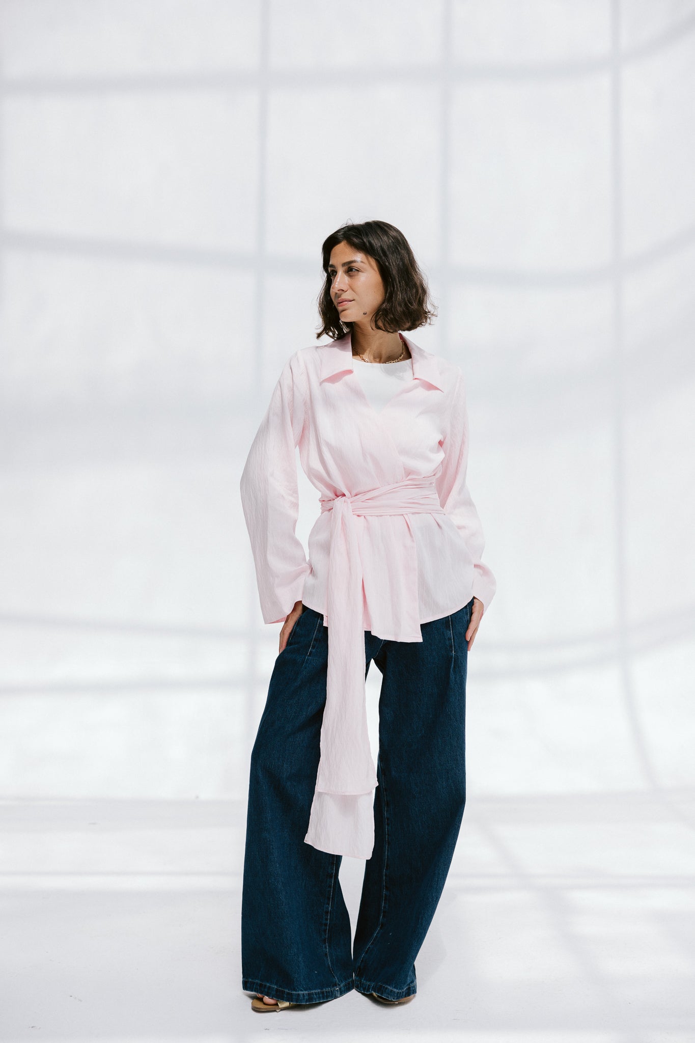 Soft Silhouette blouse in Rose Mist