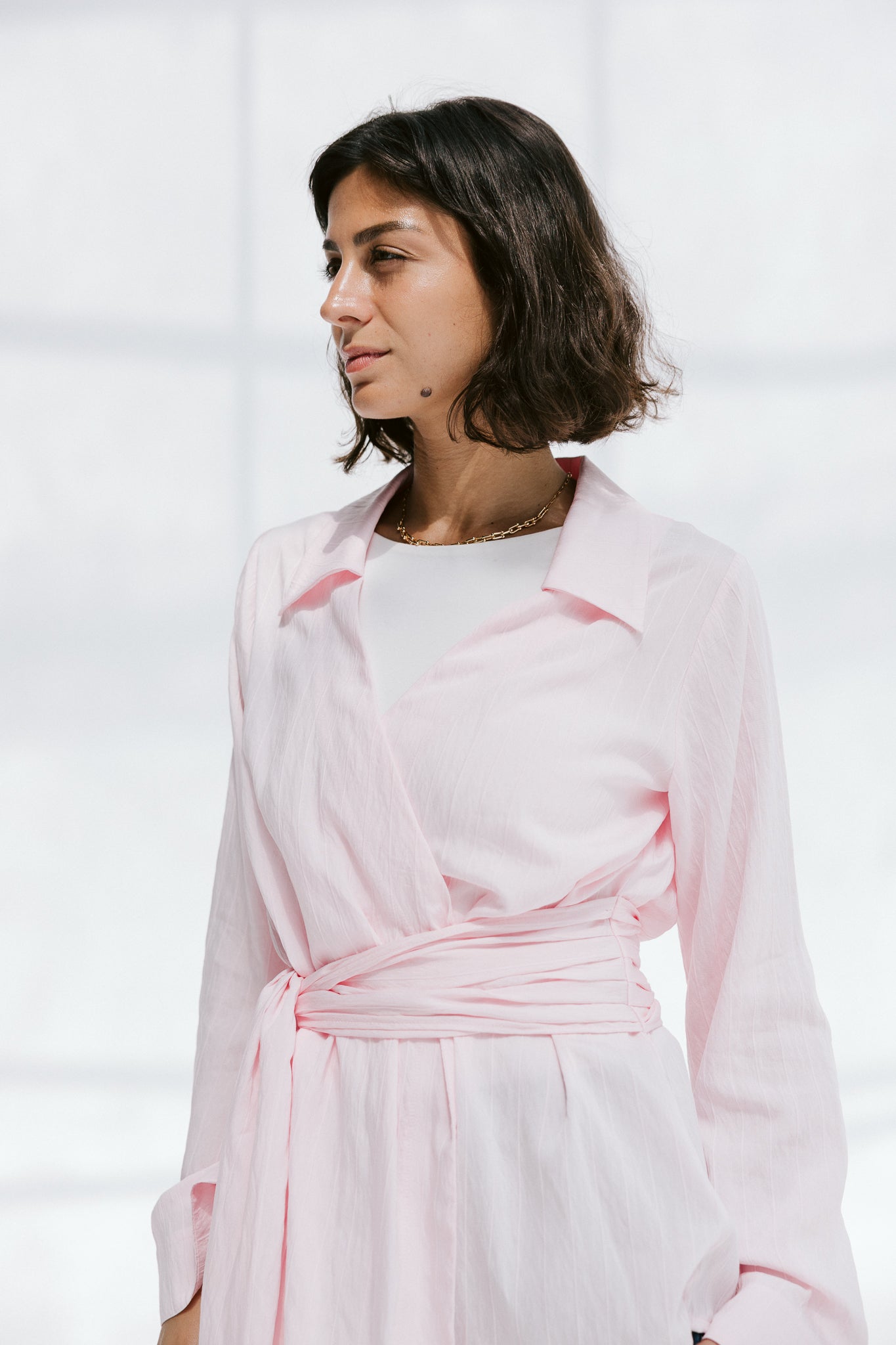 Soft Silhouette blouse in Rose Mist