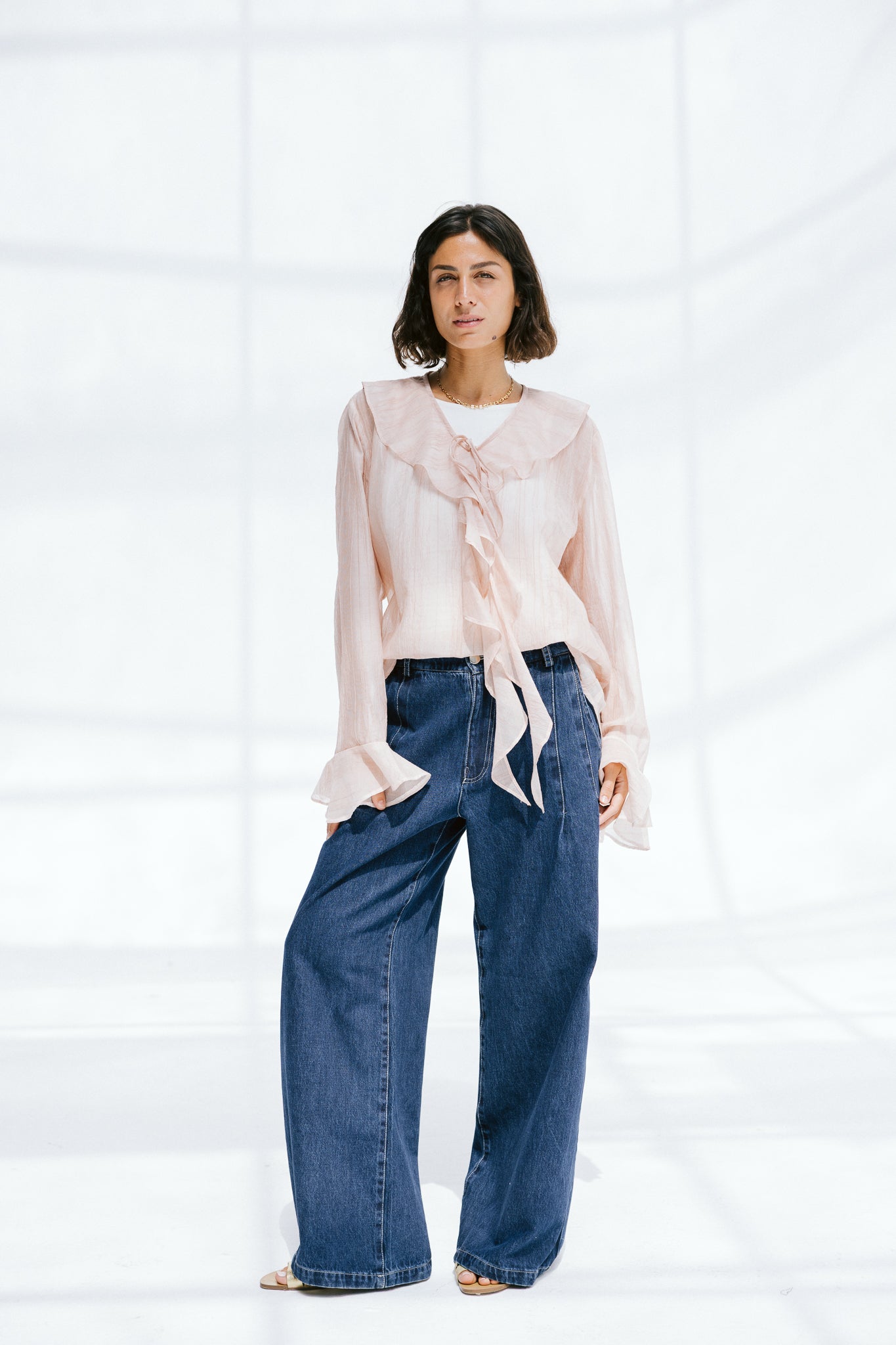 Soft Escape Blouse In Petal