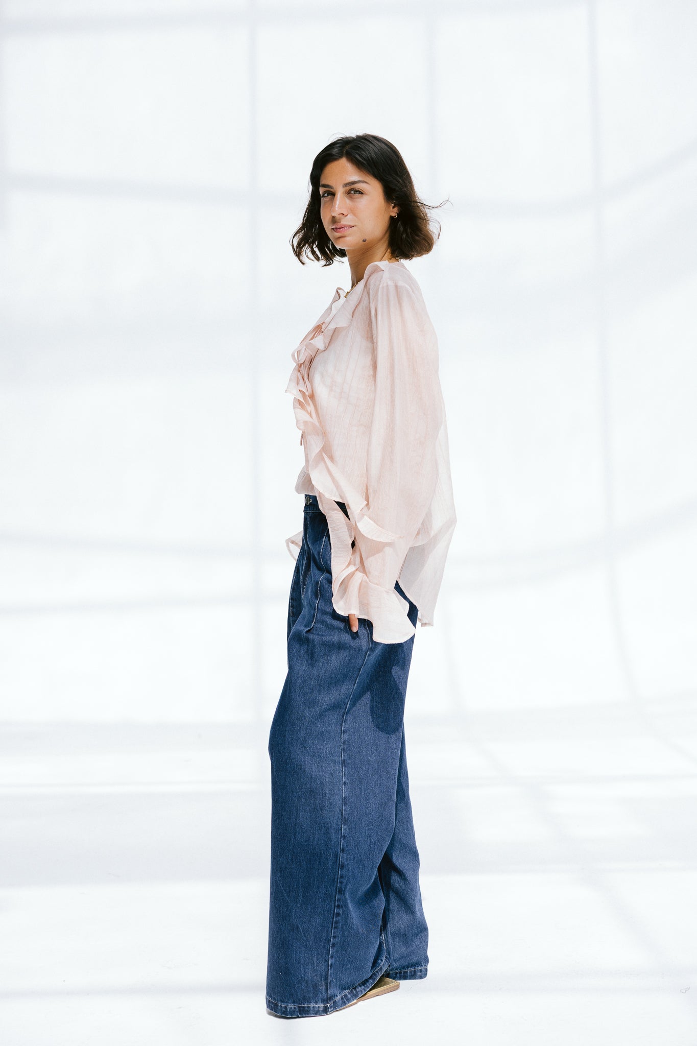 Soft Escape Blouse In Petal