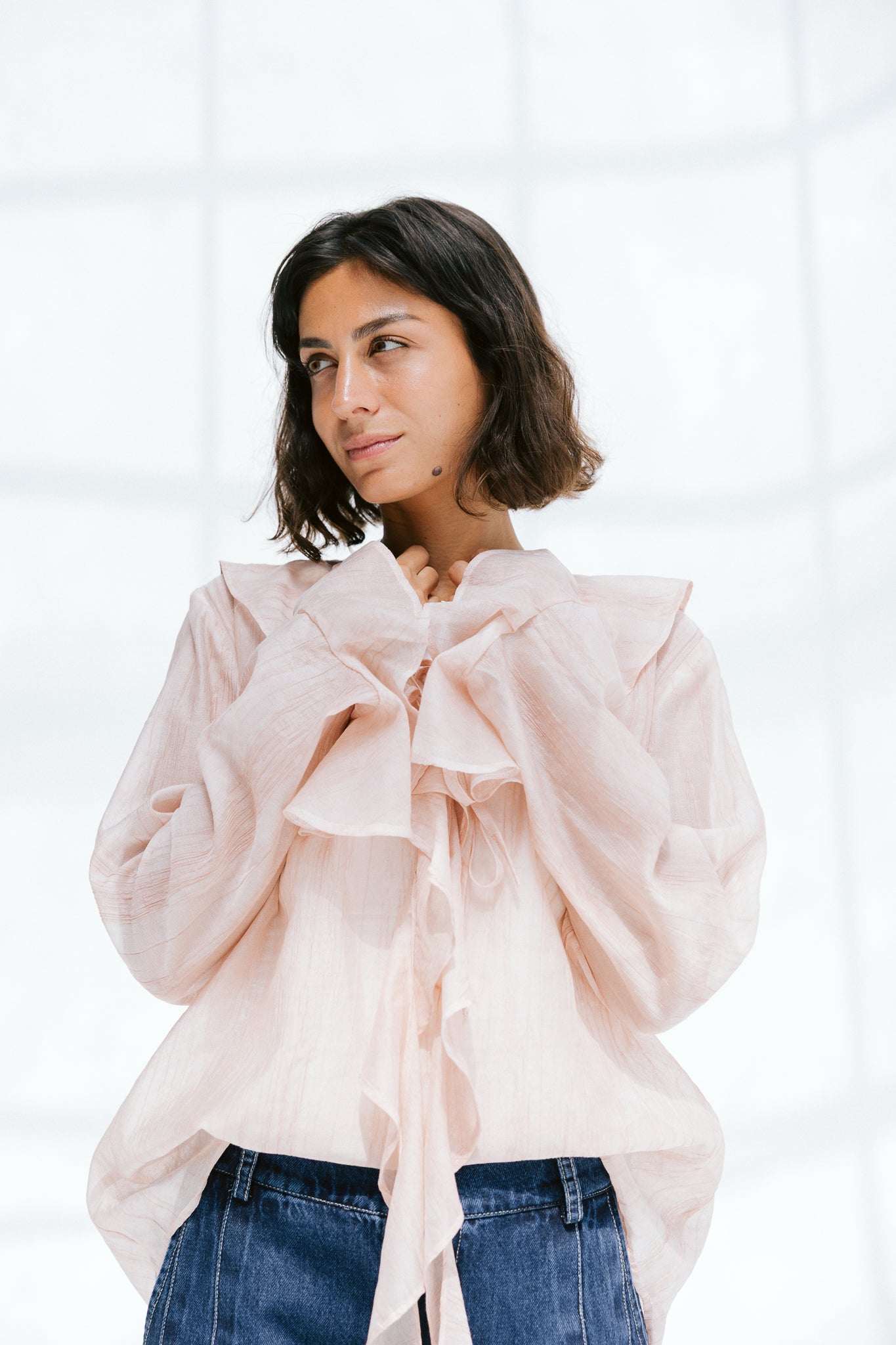Soft Escape Blouse In Petal