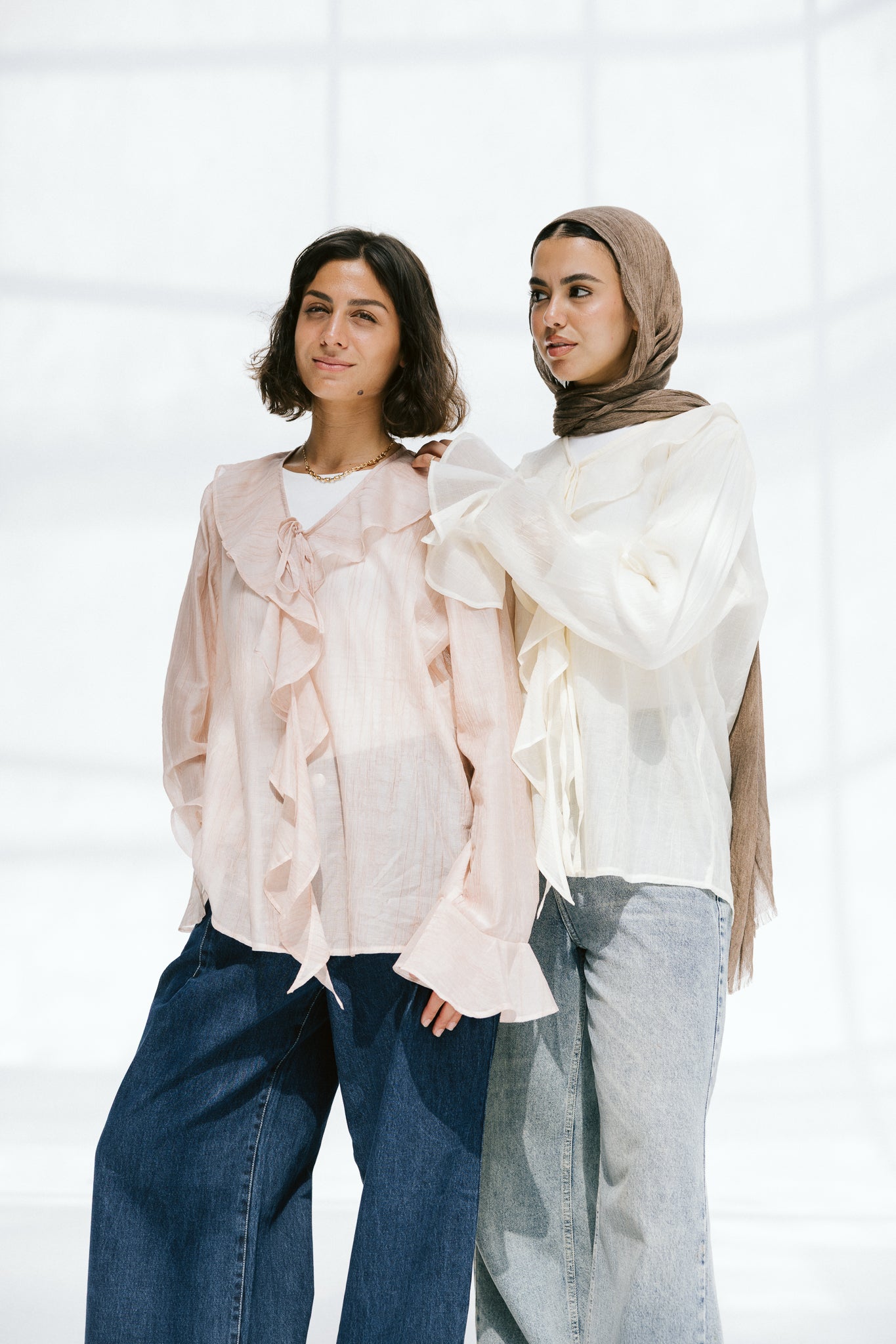Soft Escape Blouse In Cloud