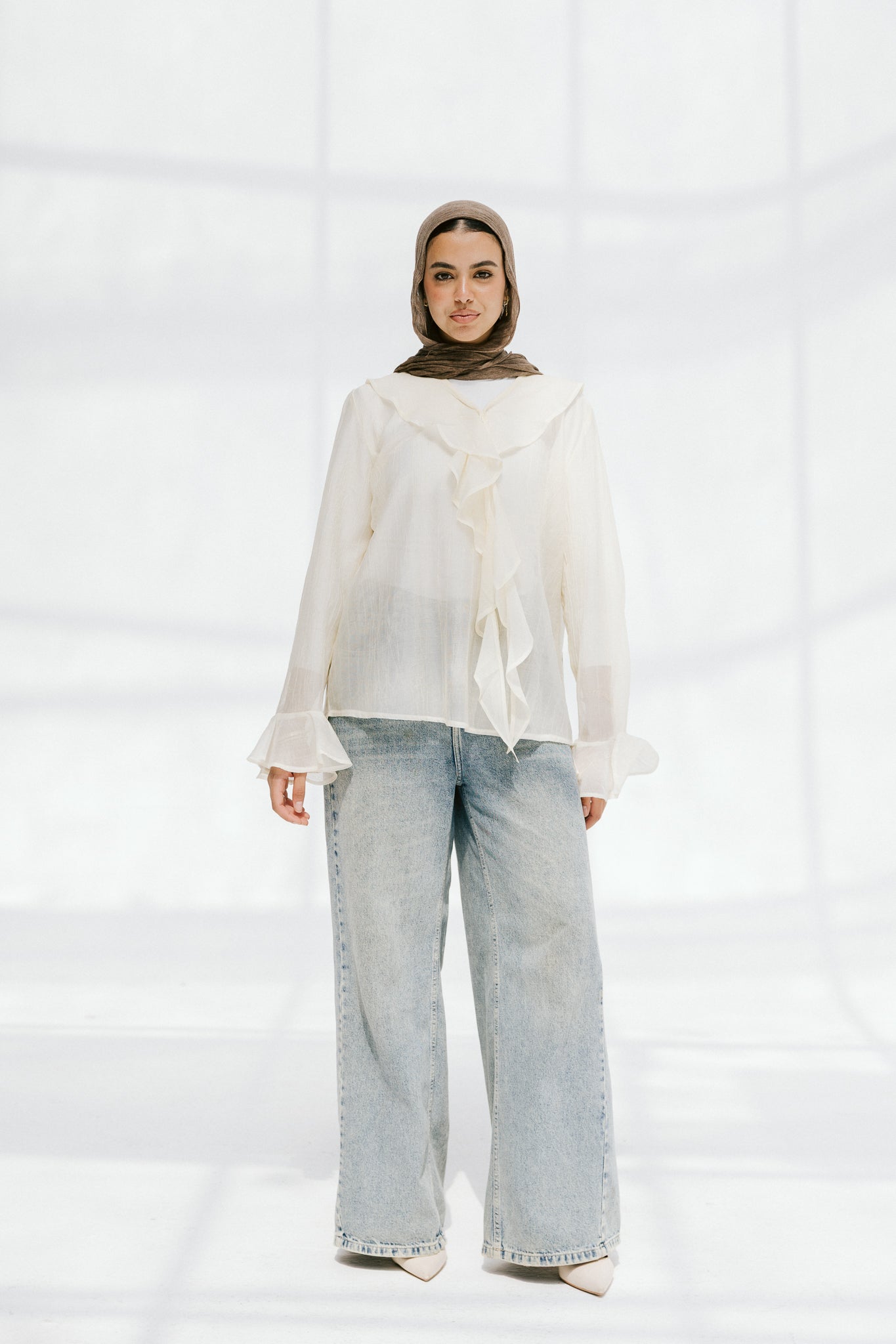 Soft Escape Blouse In Cloud