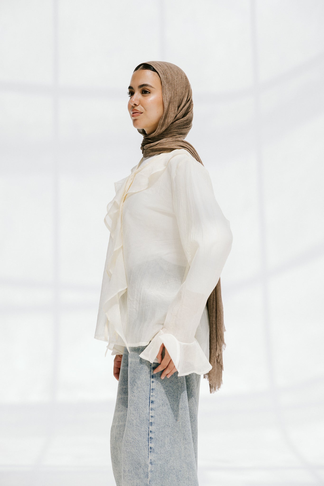 Soft Escape Blouse In Cloud
