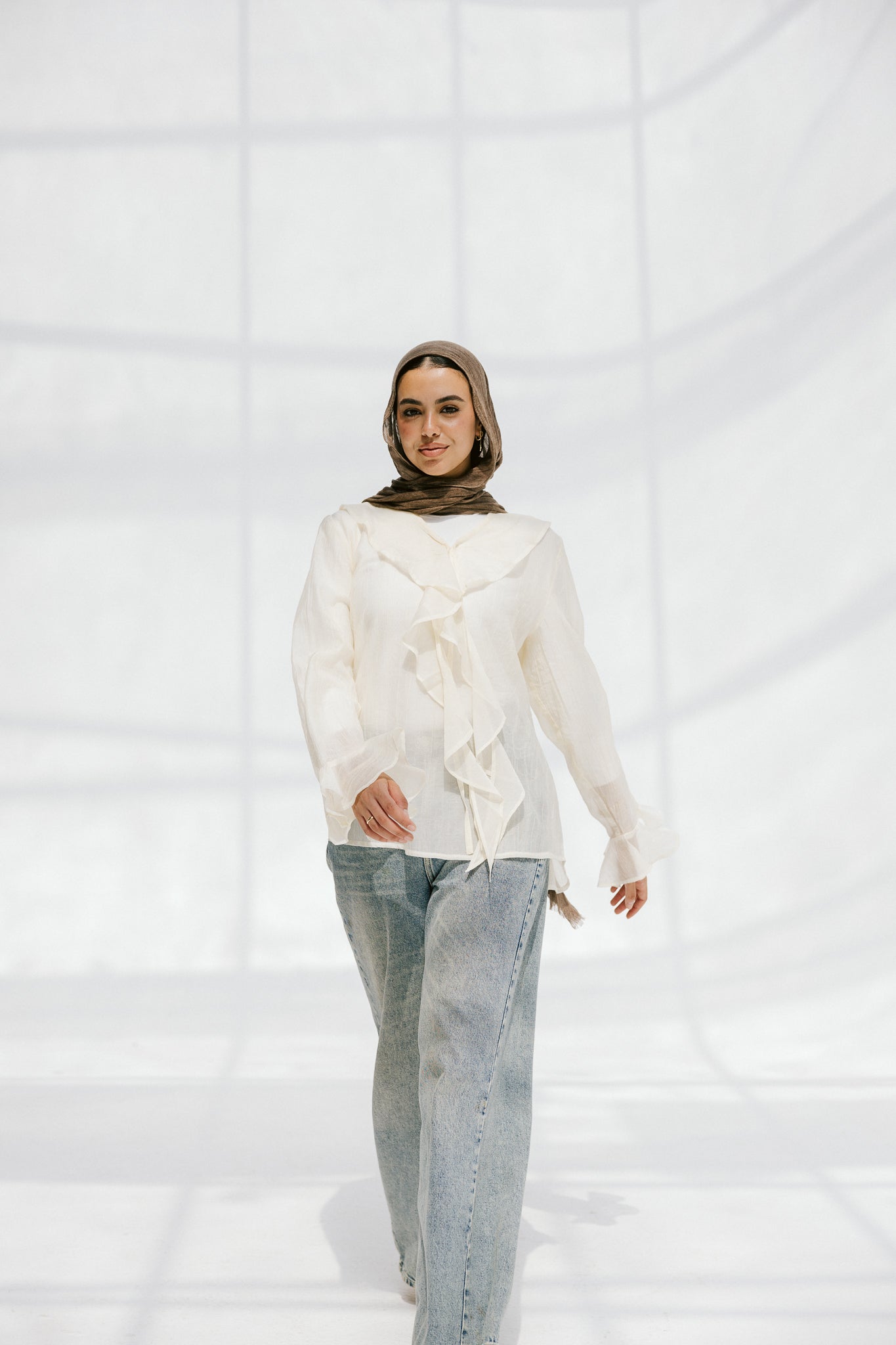 Soft Escape Blouse In Cloud