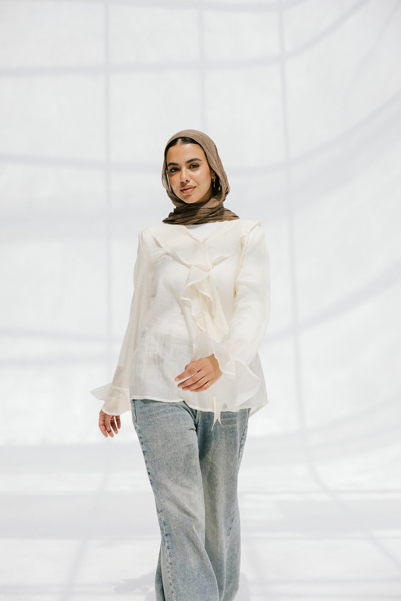 Soft Escape Blouse In Cloud