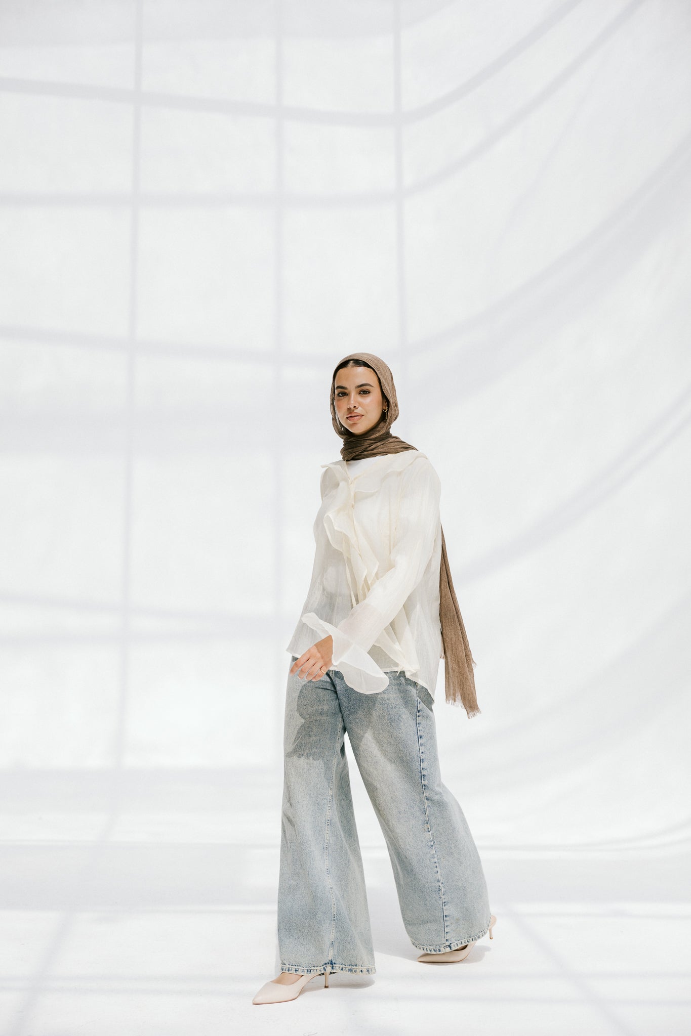 Soft Escape Blouse In Cloud