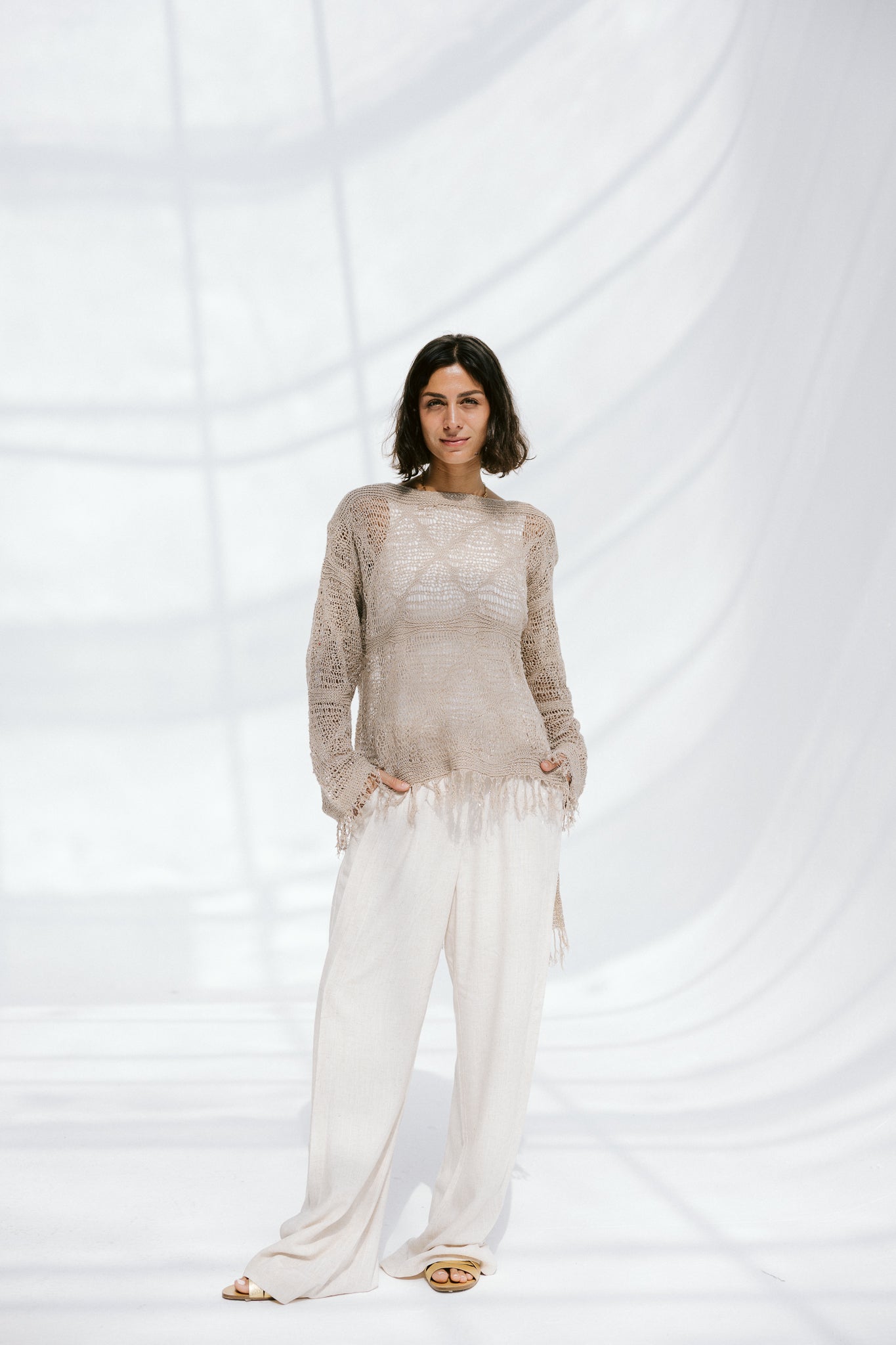 Whisper Knit in Tan