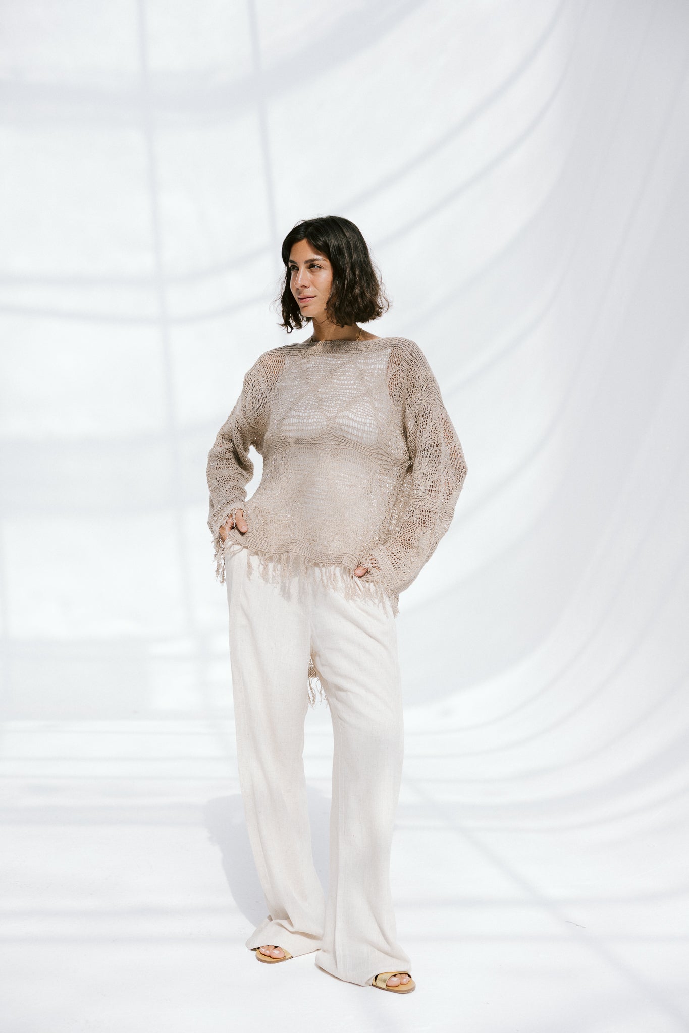 Whisper Knit in Tan
