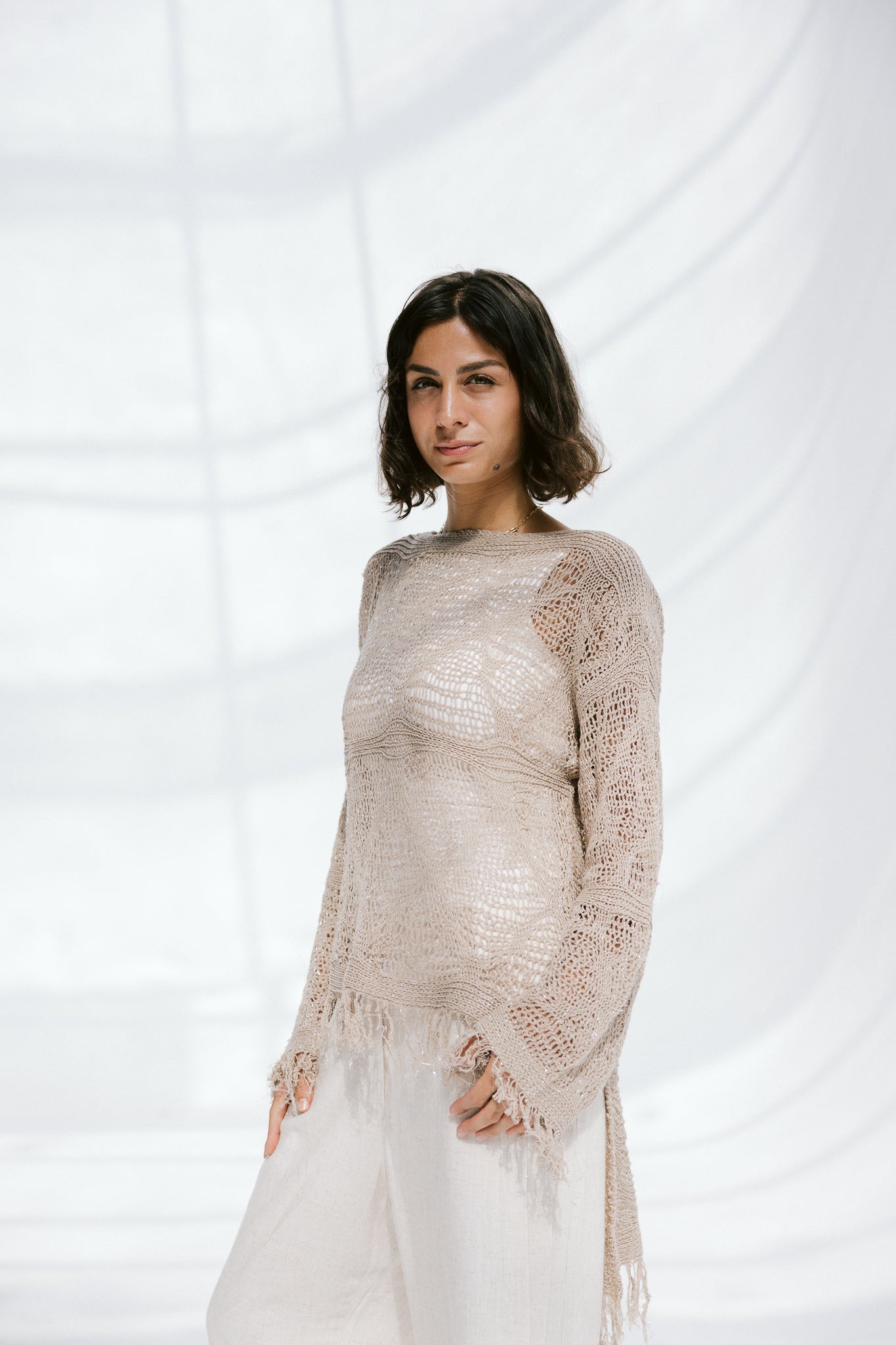 Whisper Knit in Tan