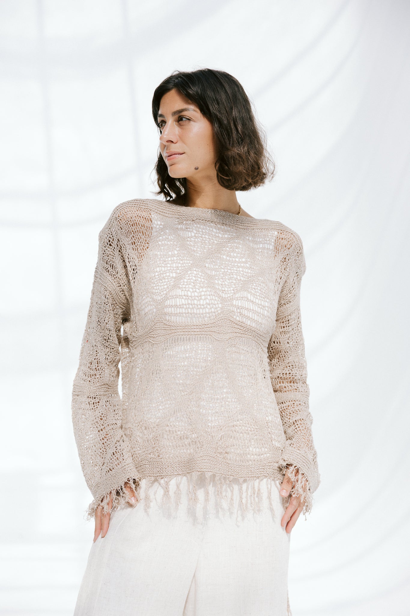 Whisper Knit in Tan