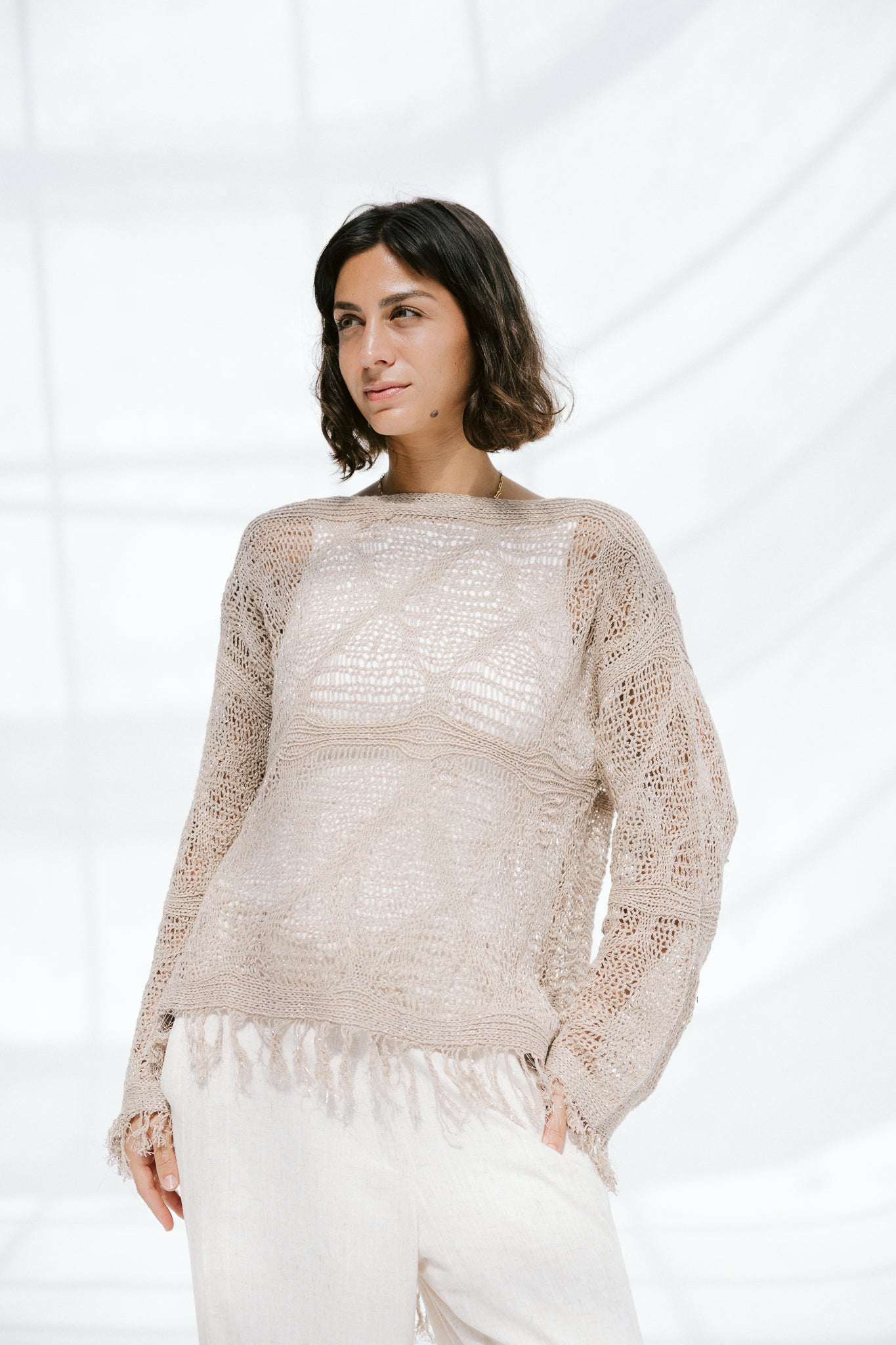 Whisper Knit in Tan