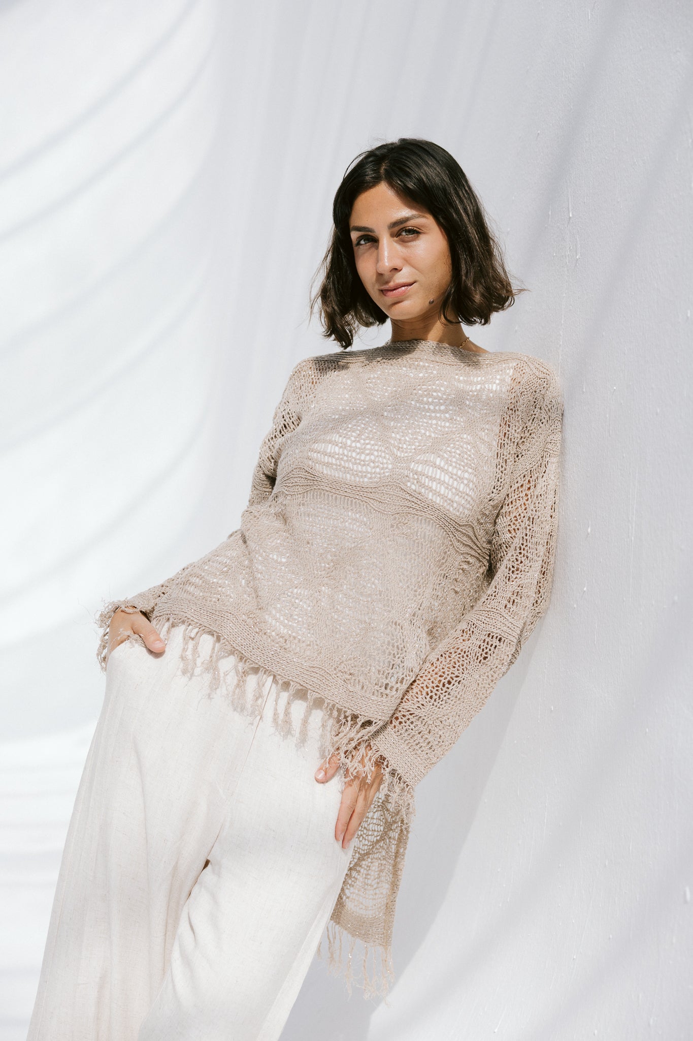 Whisper Knit in Tan