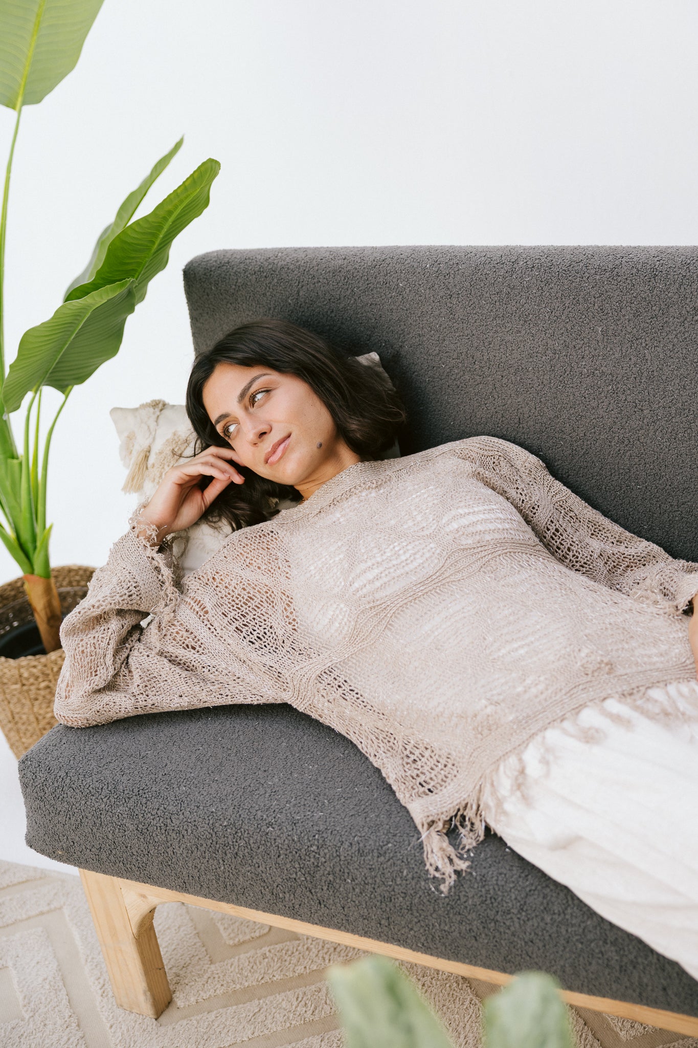Whisper Knit in Tan